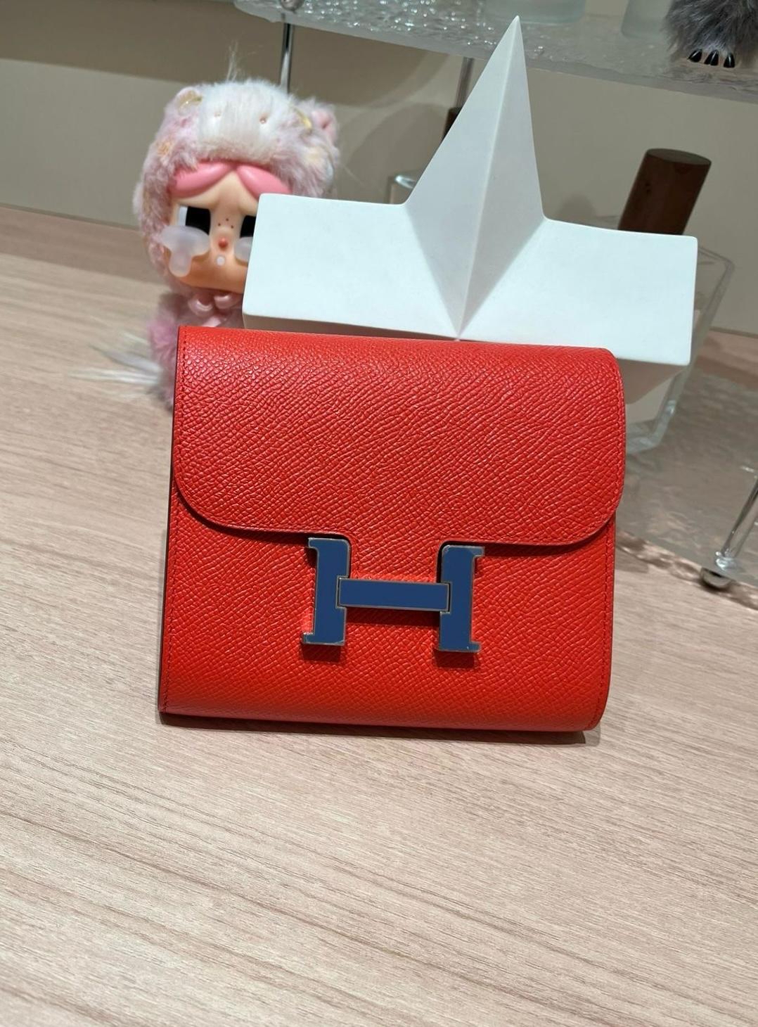 Hermes Constance Wallet Stamp C 100%Authentic, 98%New ✅Box