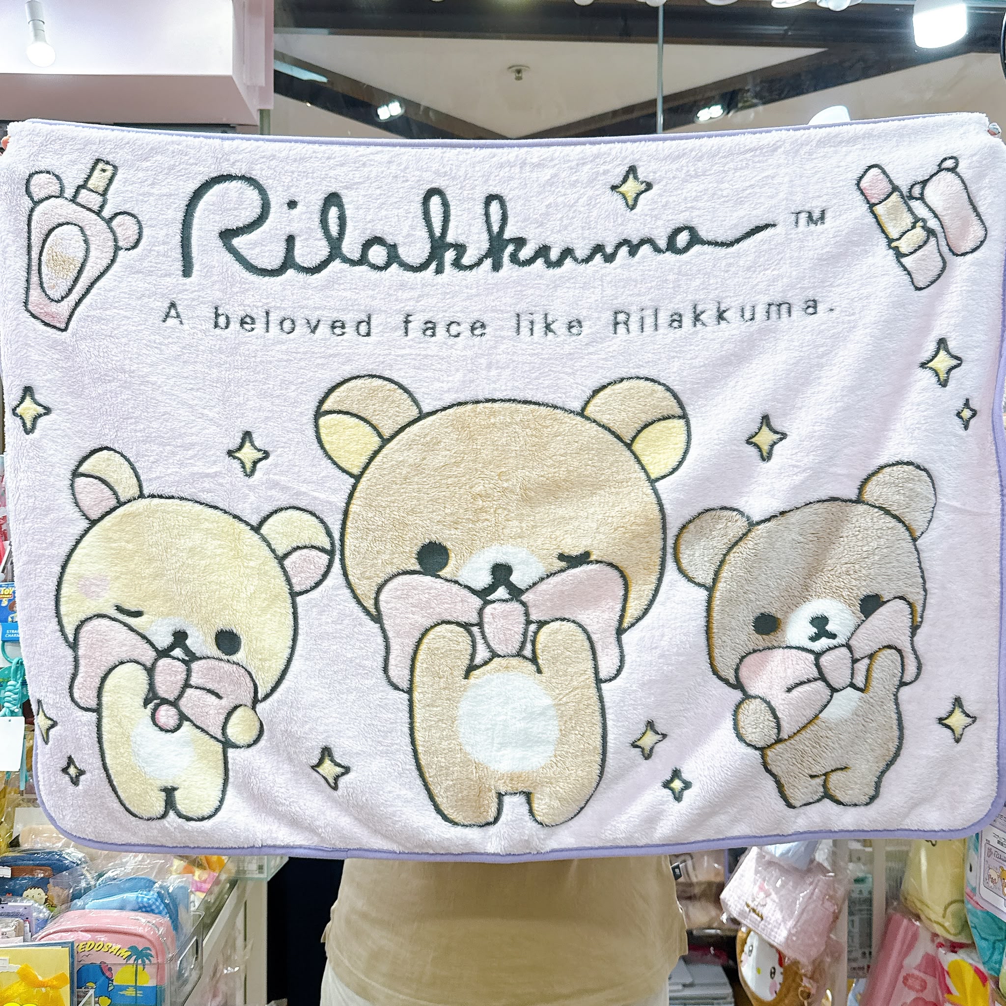 日本直送日本版Sanrio  鬆弛熊  100×70 cm毛氈可以做披肩