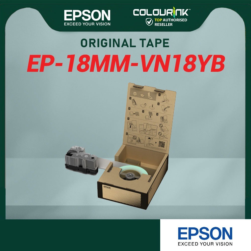 Epson Bulk Roll Vinyl Tape VN12WB VN12YB VN18WB VN18YB VN24WB VN24YB VN36WB VN36YB VN50WB VN50YB LW-Z5000WA LW-Z5010BA