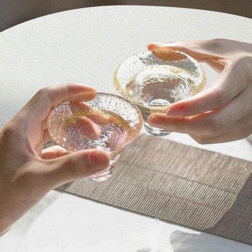 日本製 - 東洋佐佐木 - 金箔富士山招福杯 清酒杯 木盒套裝