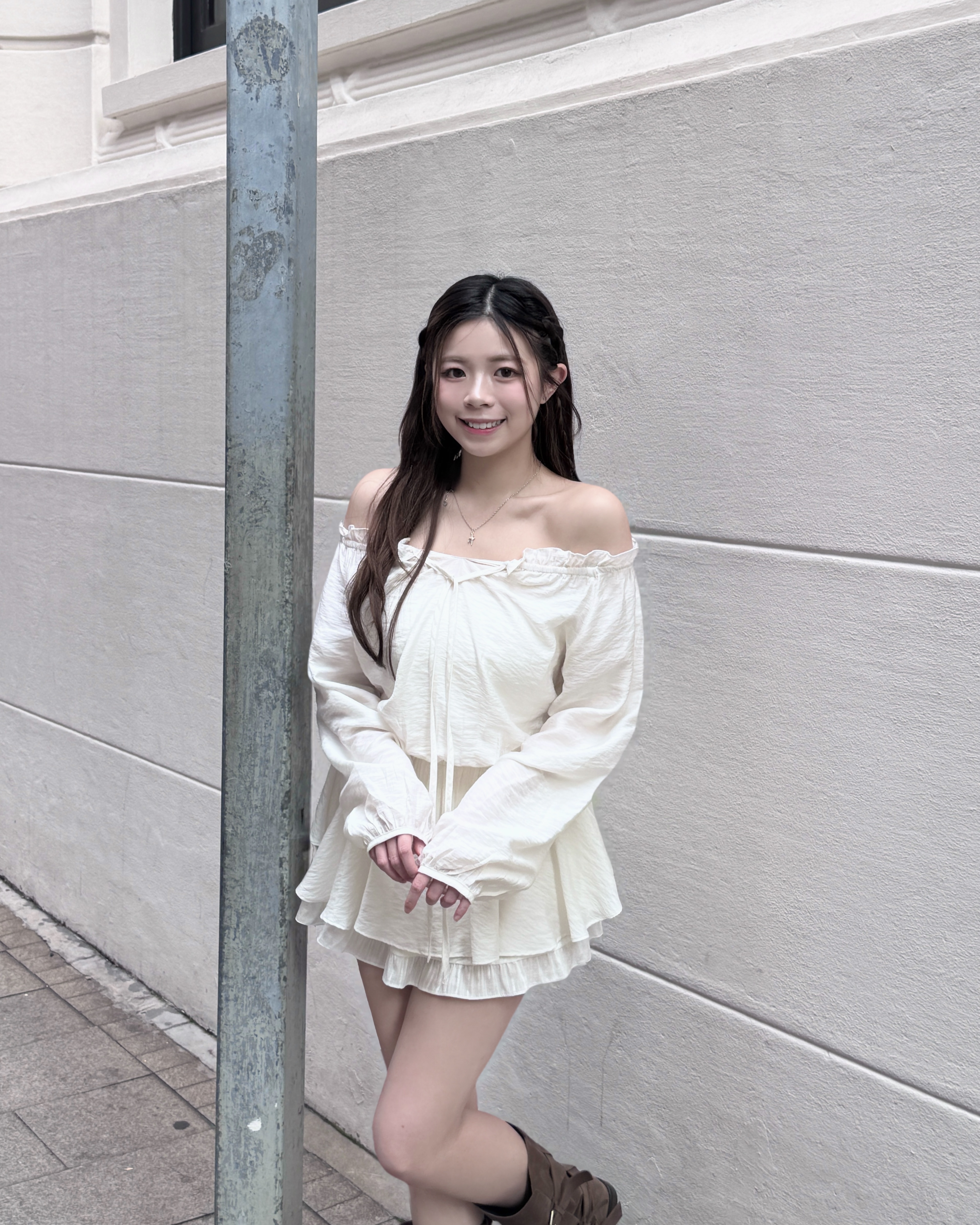 【 🫧今期推薦！法式女孩～超美の花束般設計🌼高質光澤感紋理兩穿OPS✨🤍 】 Paris Girl Blossom Ops(四色入)