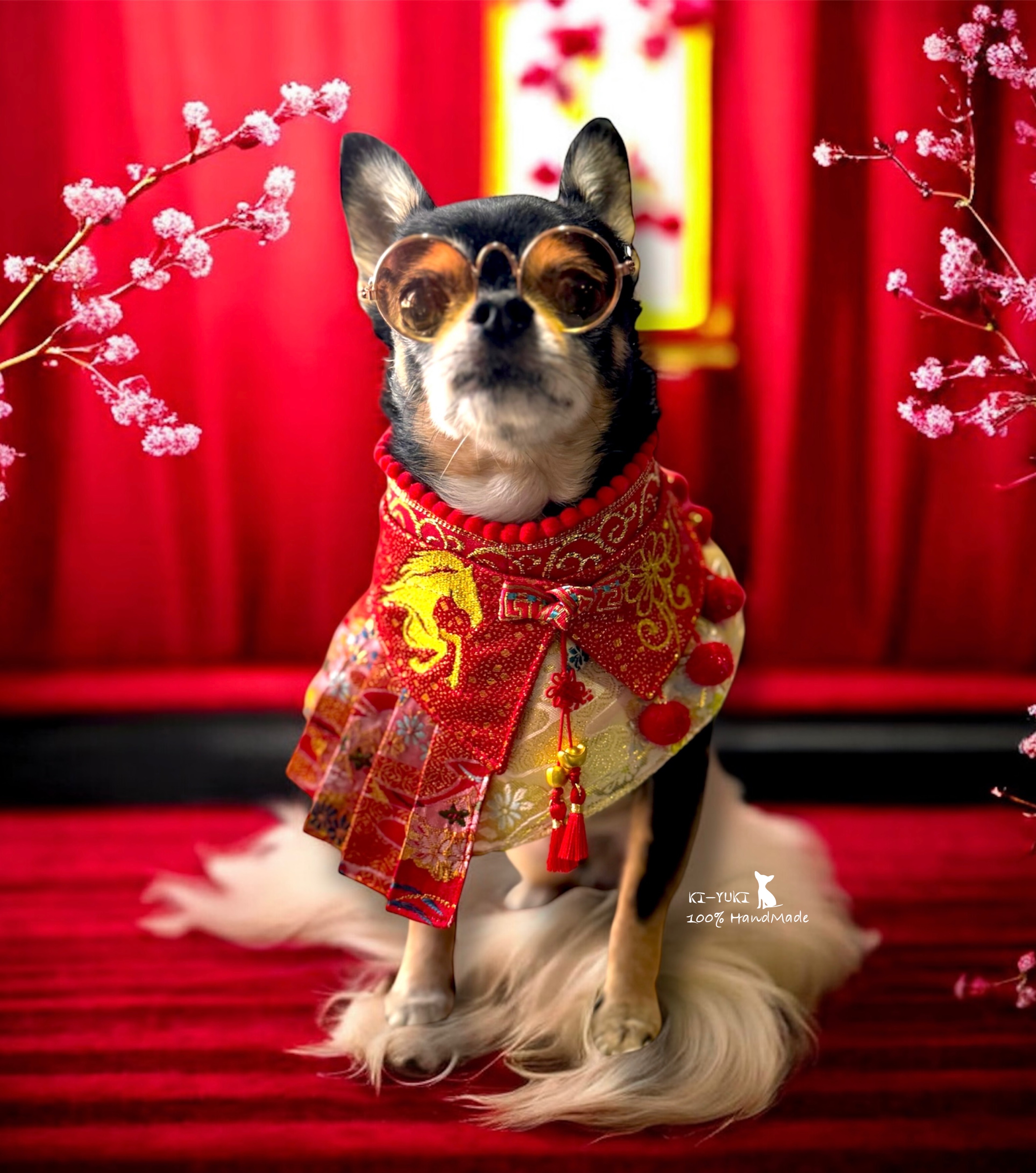 馬年賀歲新品 毛孩新春圍脖 頸飾 造型