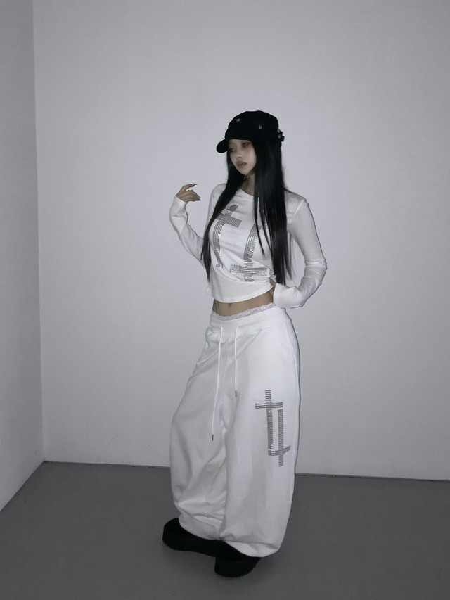 Studded Cross Long Sleeve