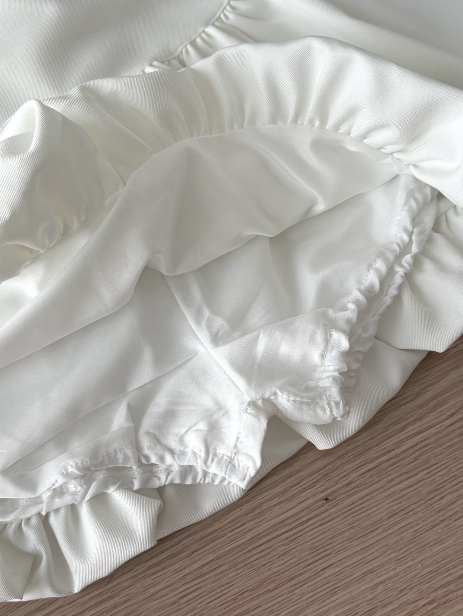 Bubble Mini Skirt | White