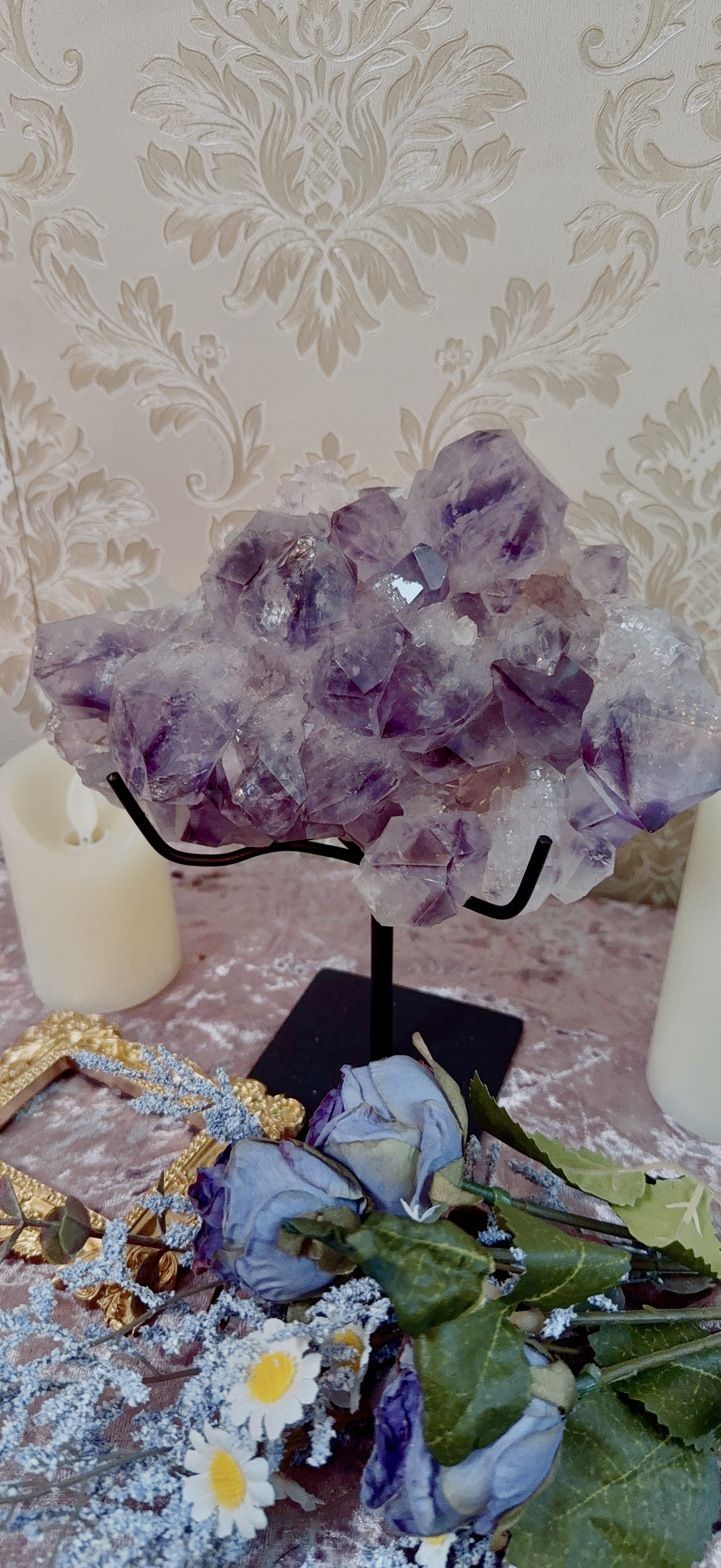 巴西殿堂級紫幻影水晶簇