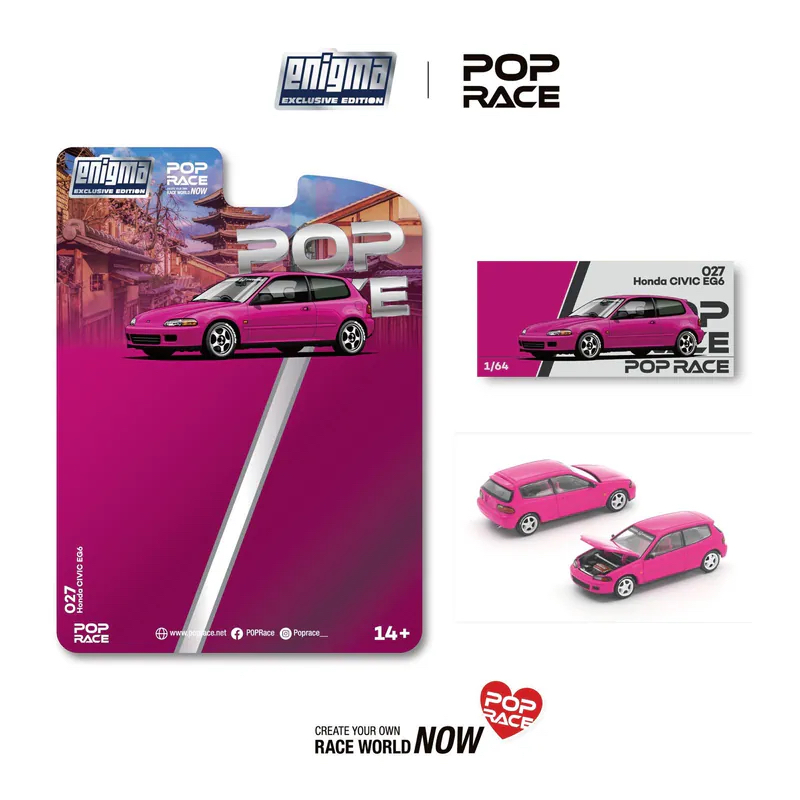 (預訂 Pre Order) POPRACE ( PRE027 ) HONDA CIVIC EG6 - PINK