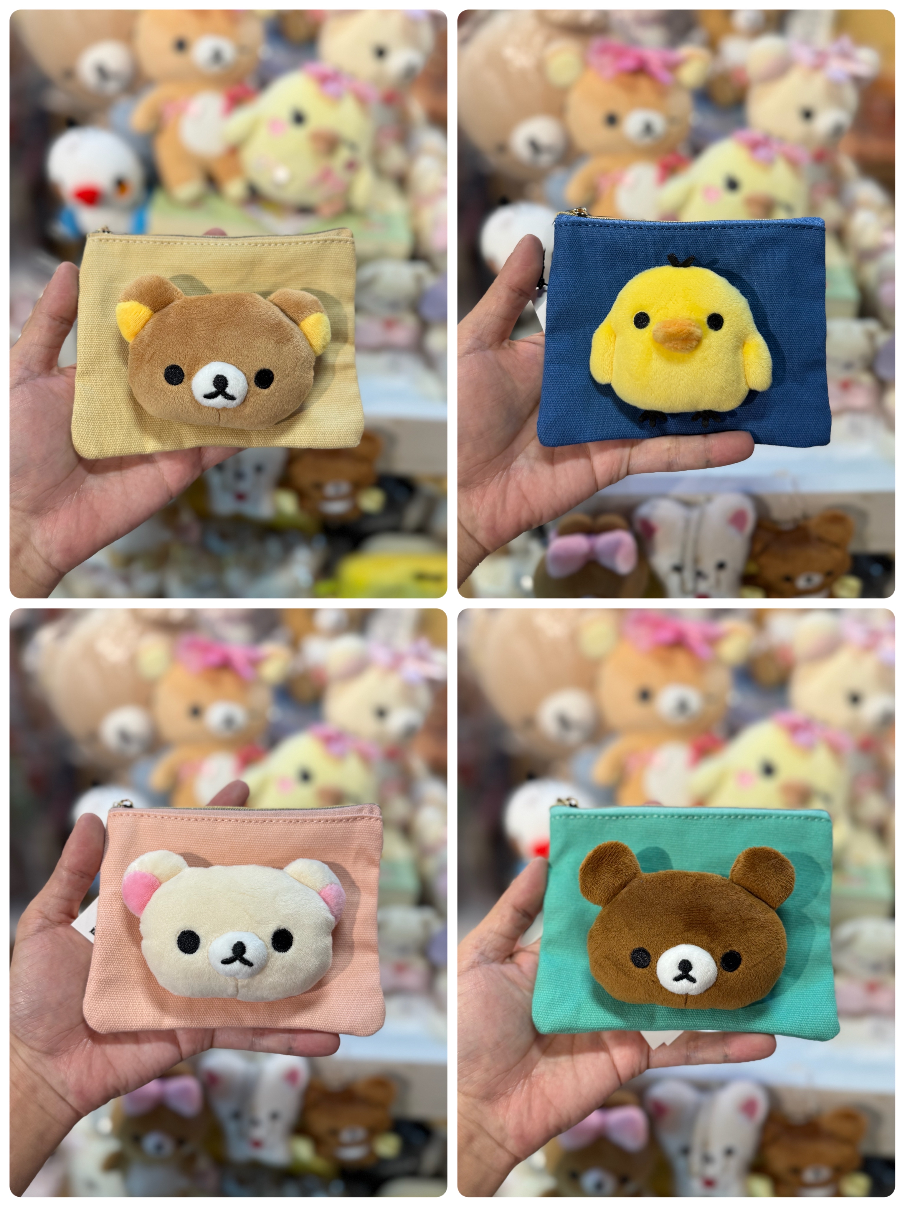 《現貨》全新日本專店限定 Rilakkuma立體頭仔小物袋