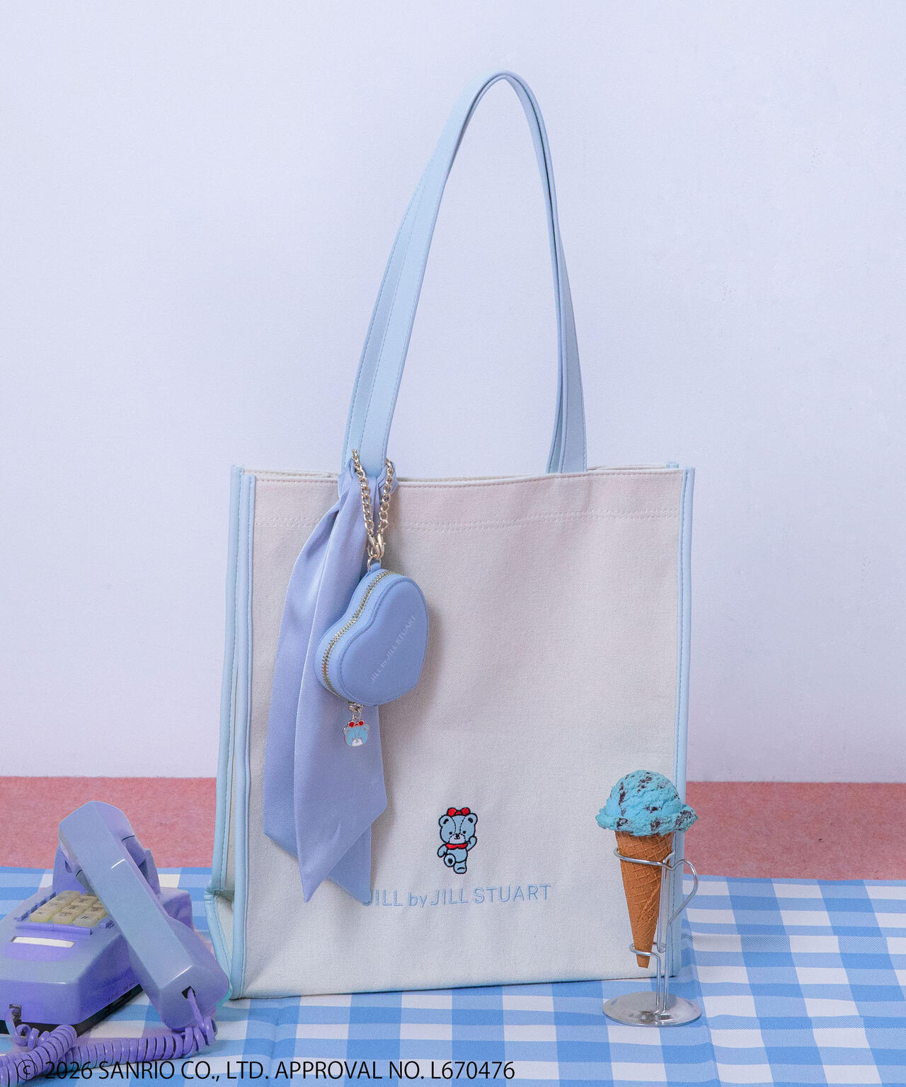 🎀【預訂】 JILL by JILL STUART Tiny Chum Collaboration Tote Bag - Blue