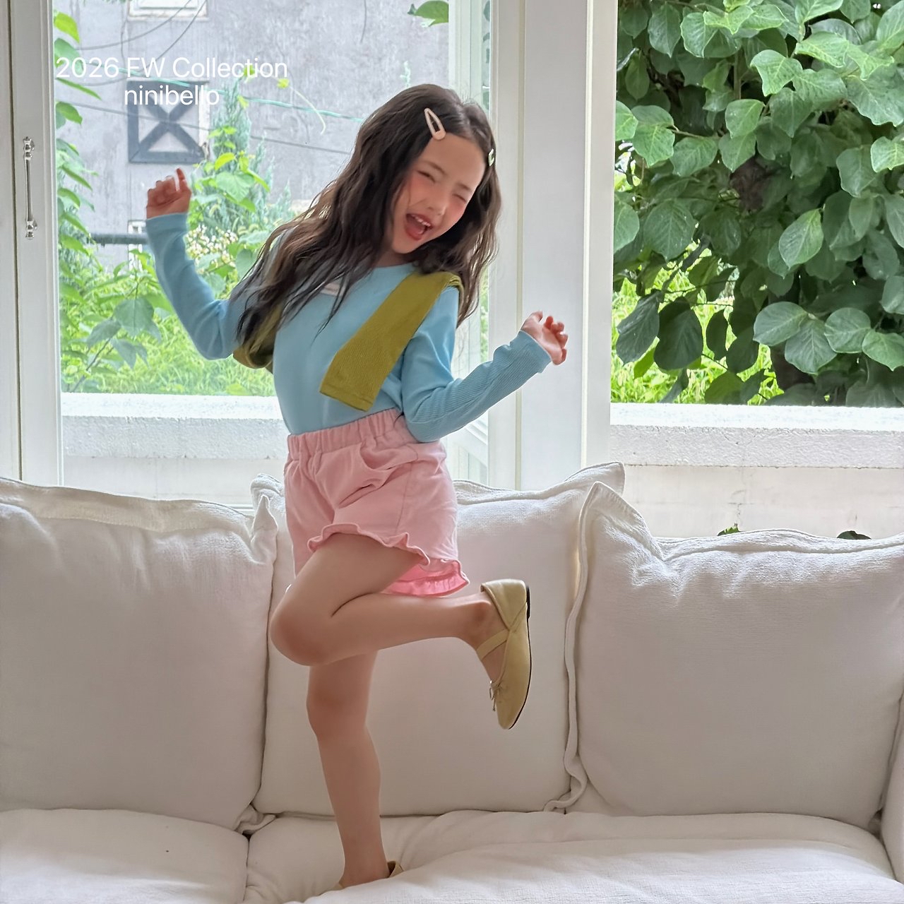 Ninibello | Heart Frill Corduroy Shorts 