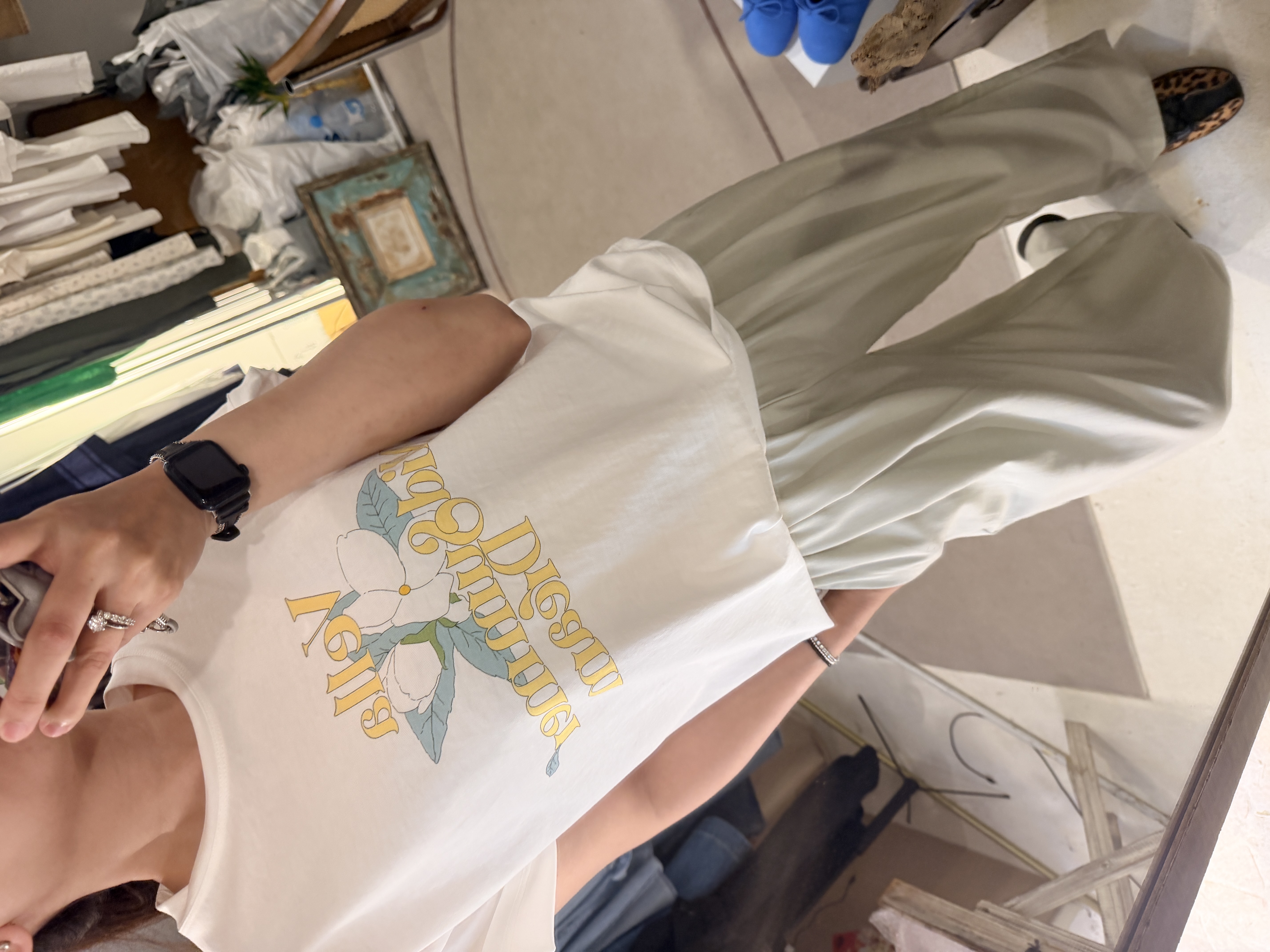 Flower printed tee