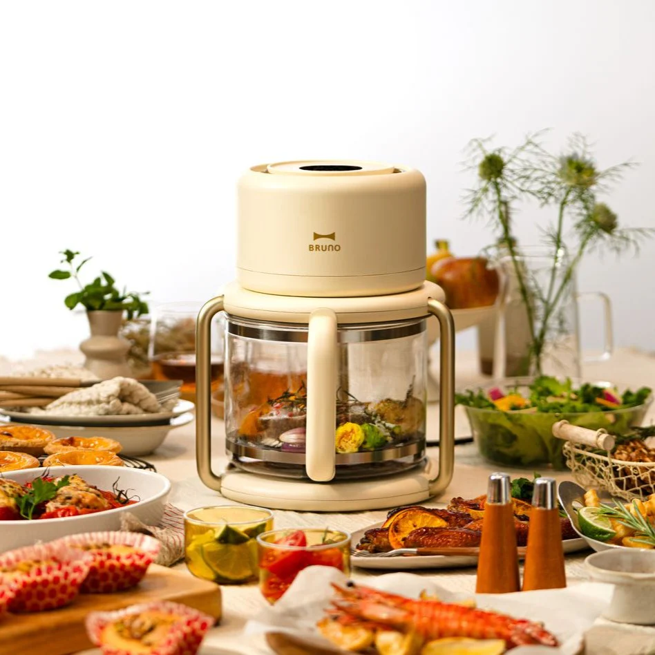 預購⭐️BRUNO 玻璃氣炸鍋 - [BOE122] (炭黑色 / 象牙色) (香港行貨) 