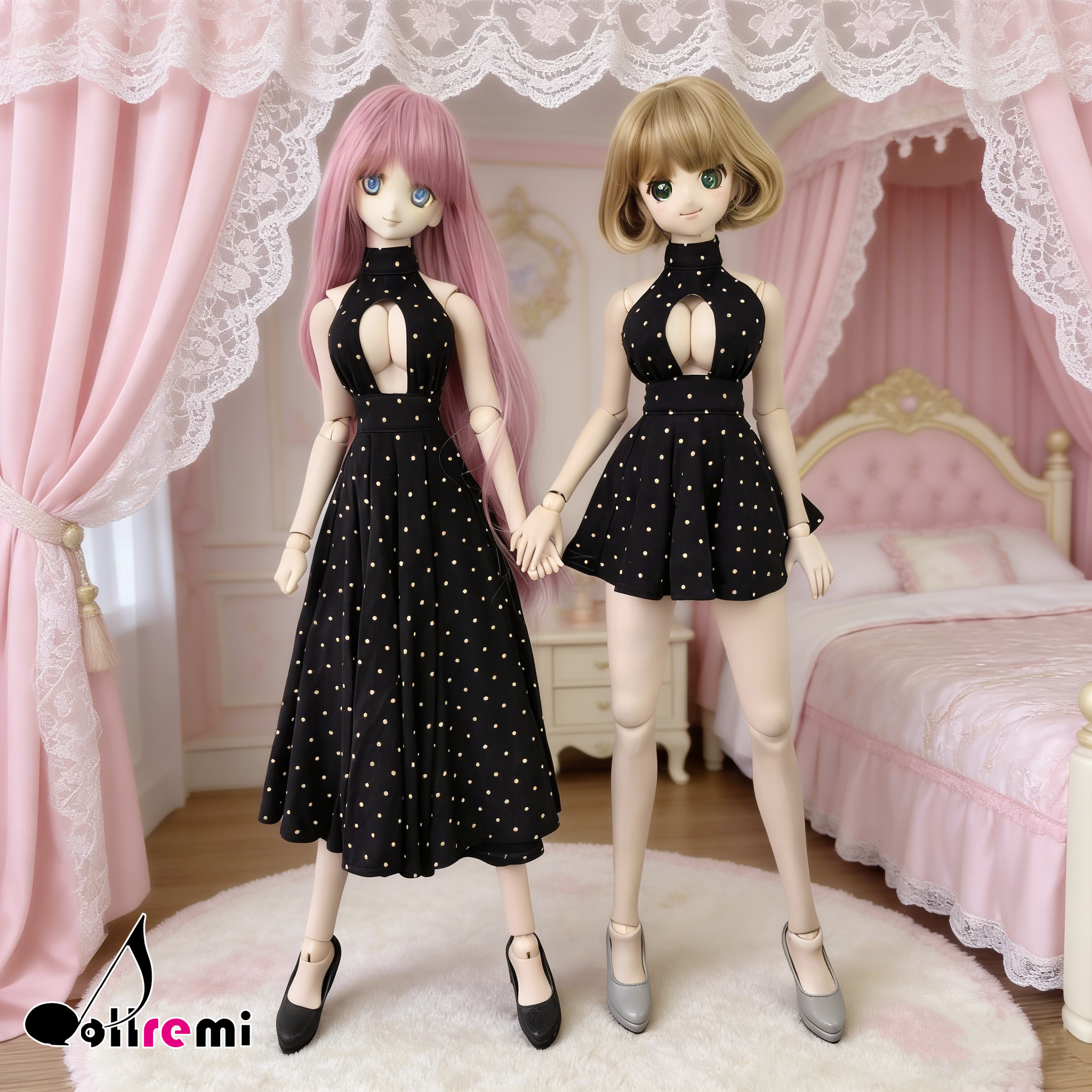 【dollremi】(DD0283D) 開胸長裙 Open chest Long Dress