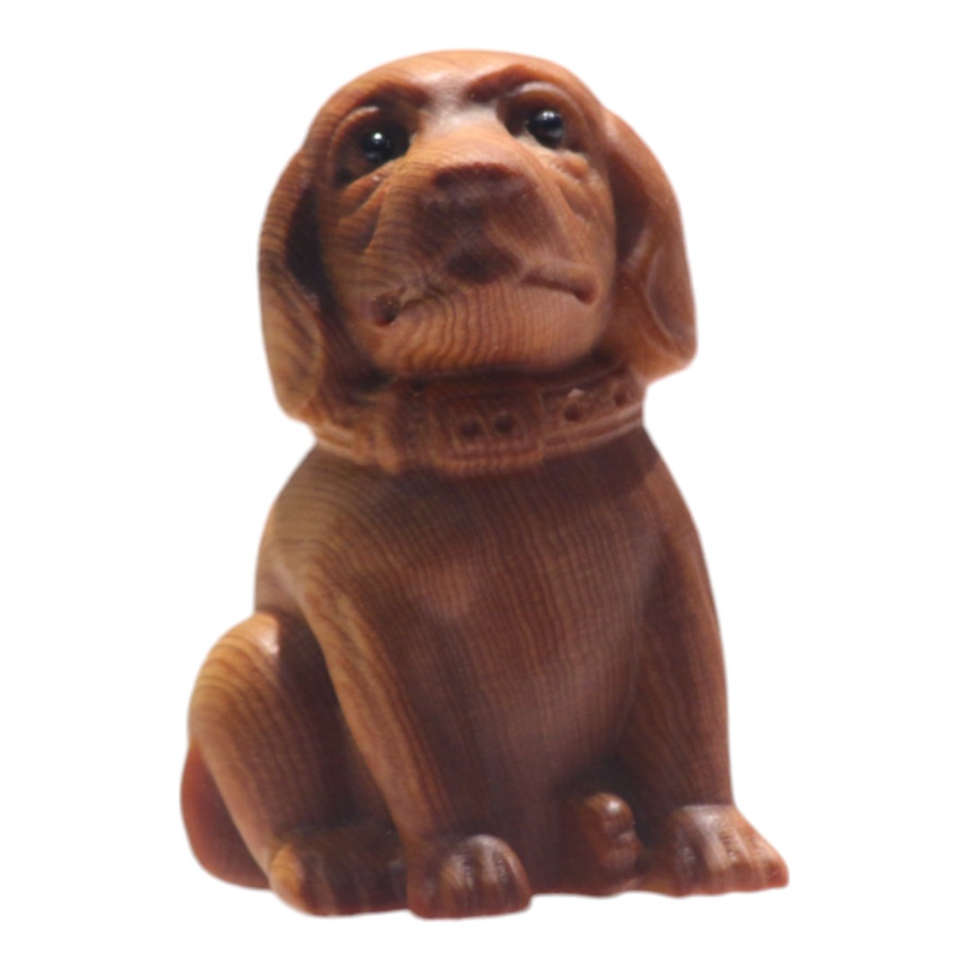 金毛 貴婦犬 狗公仔 木雕擺設