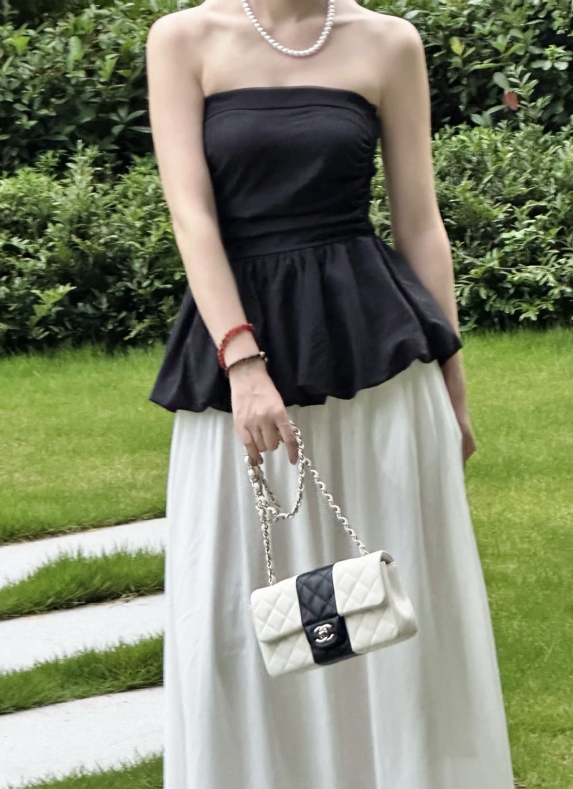 TP479抹胸花苞上衣