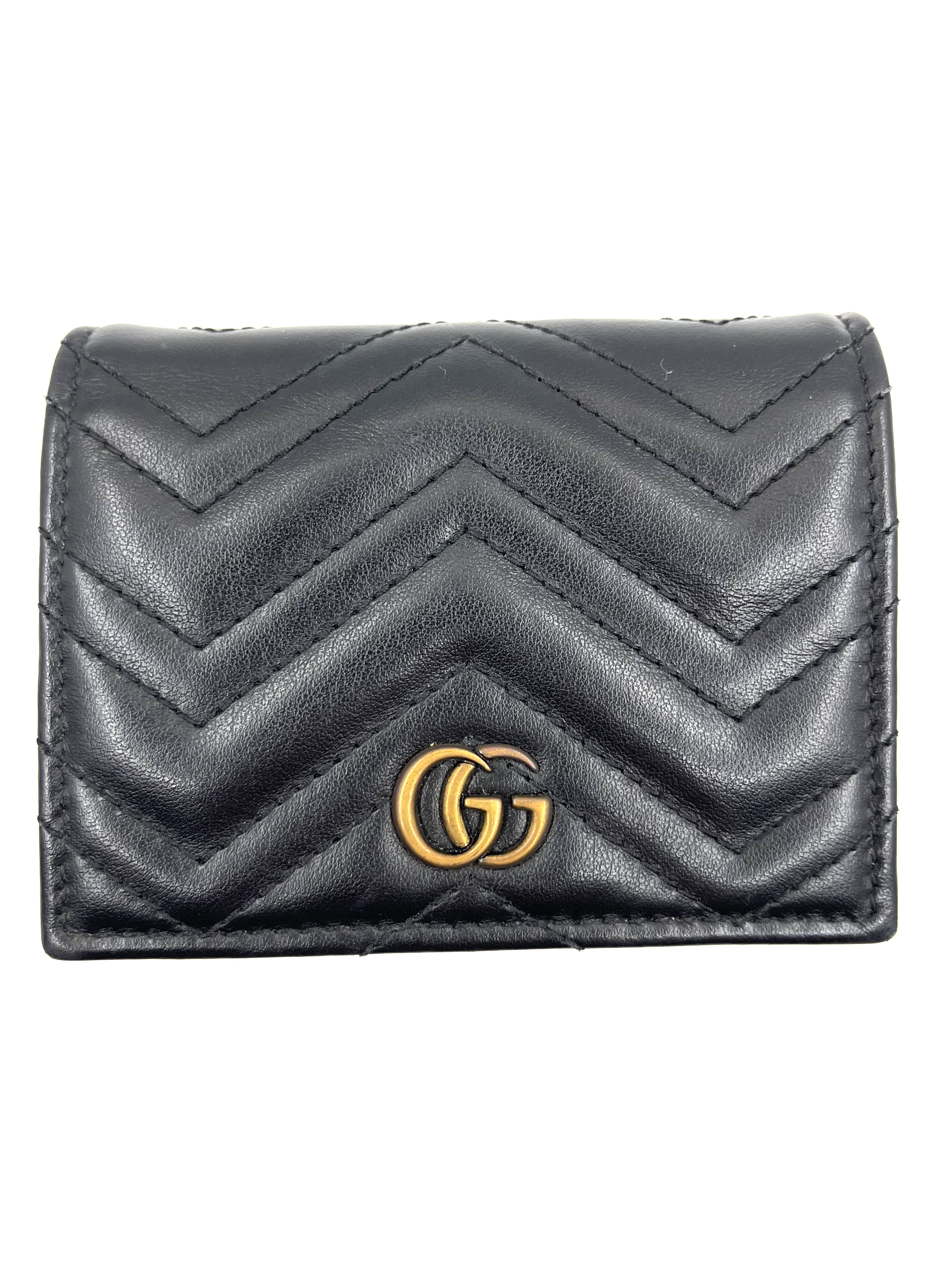 Pre-Owned GUCCI GG Marmont Folding Wallet