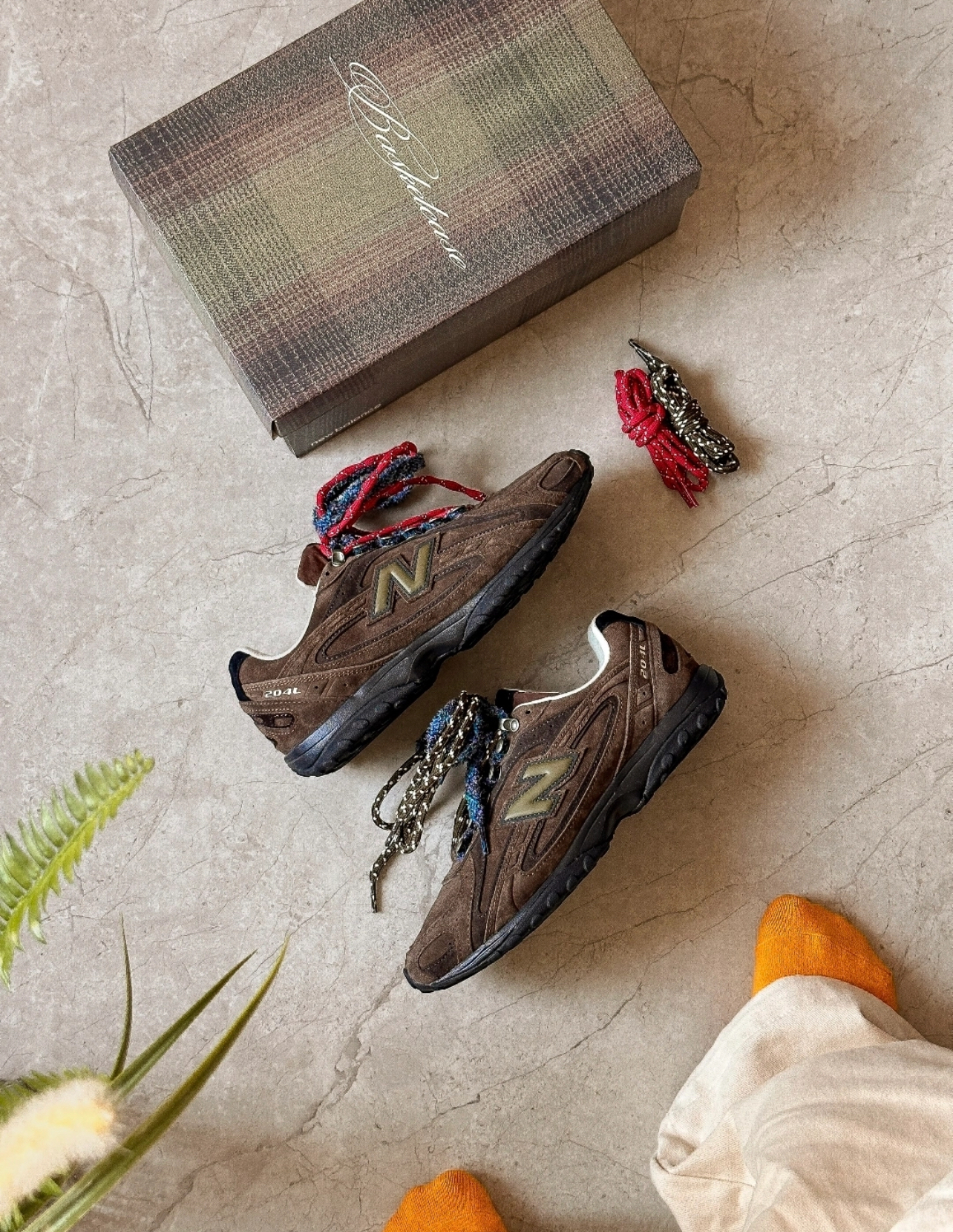 U204LBC1 Basketcase x New balance 204L Beef & Broccoli Brown U204LBC1