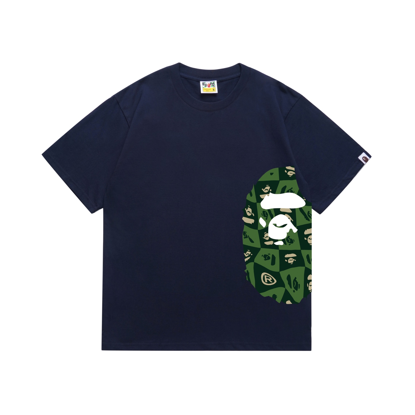Bape Distortion Side Big Ape Head Tee