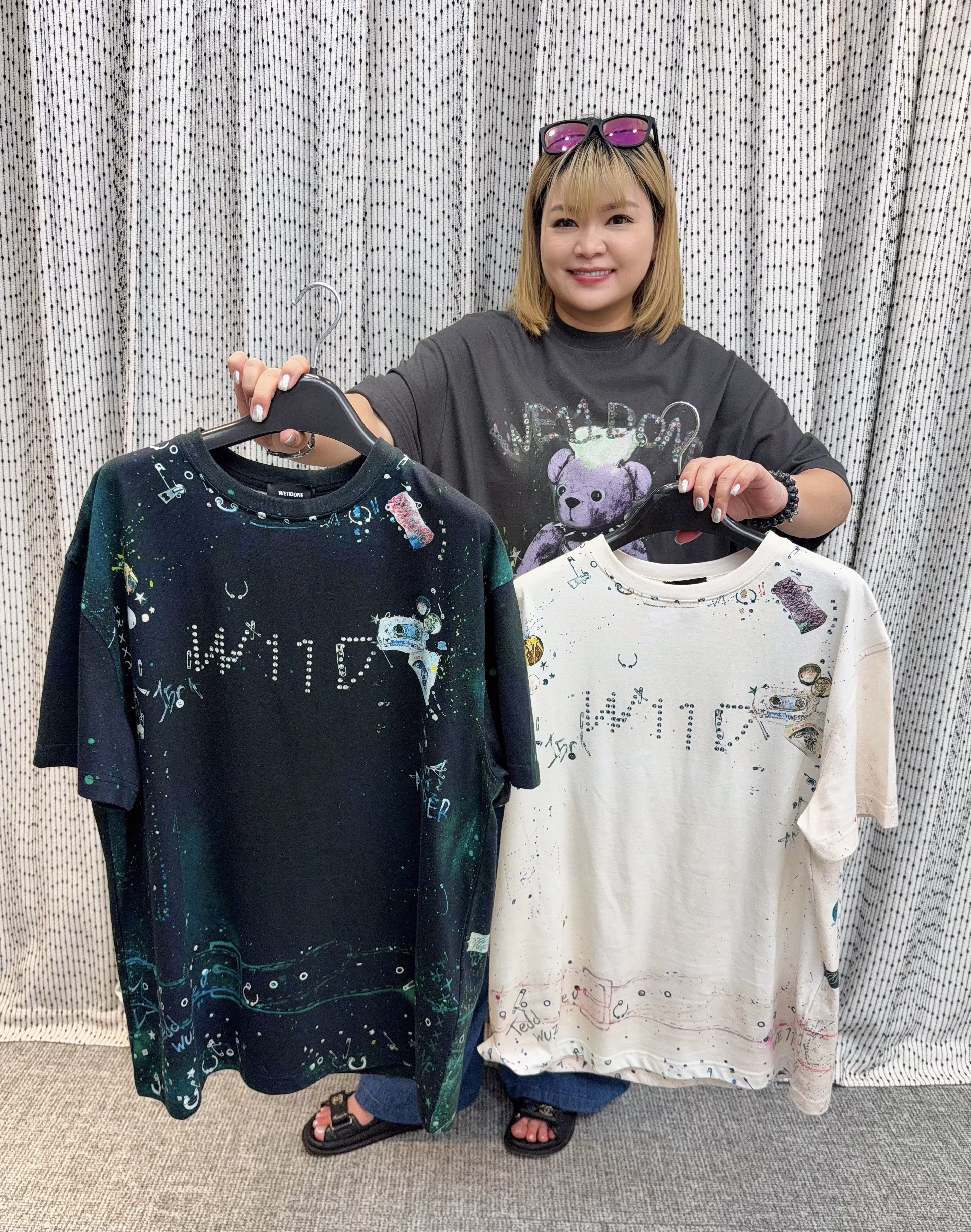 We11done 宇宙塗鴉水鑽 Tee