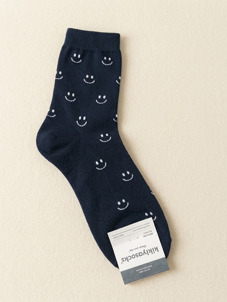 Korean Urban Smile Men's High Crew Socks