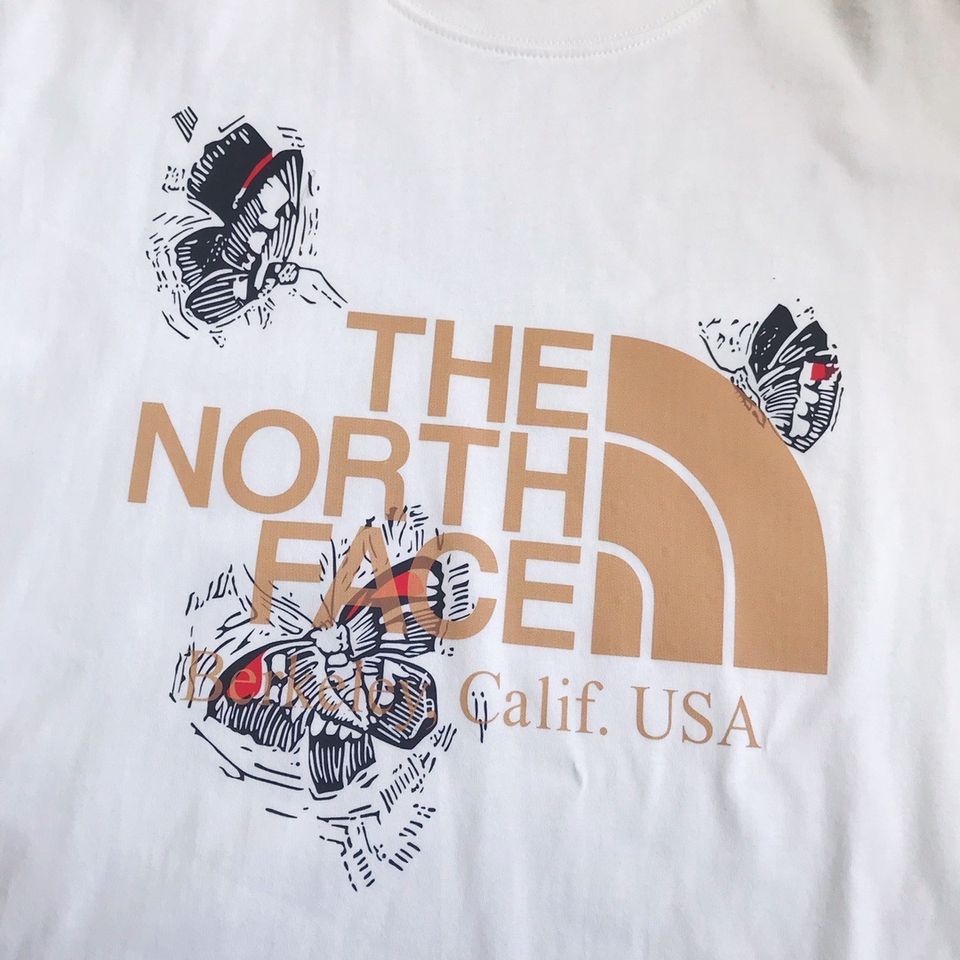 2023年夏季新品✨The-north-face前logo蝴蝶🦋印花圓領短袖T恤| NFL