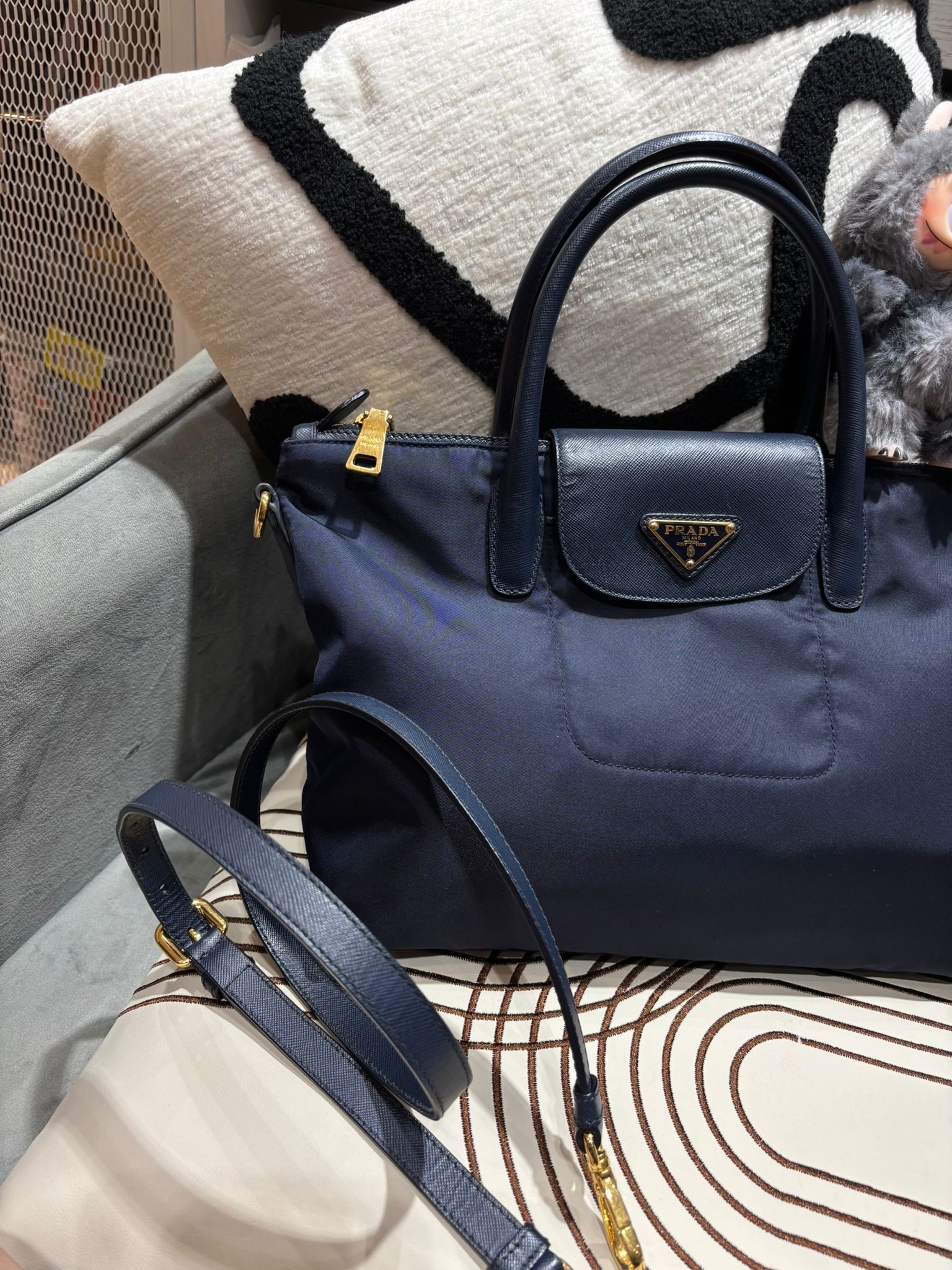Prada Nylon 2Way bag 100%Authentic, 92%New 