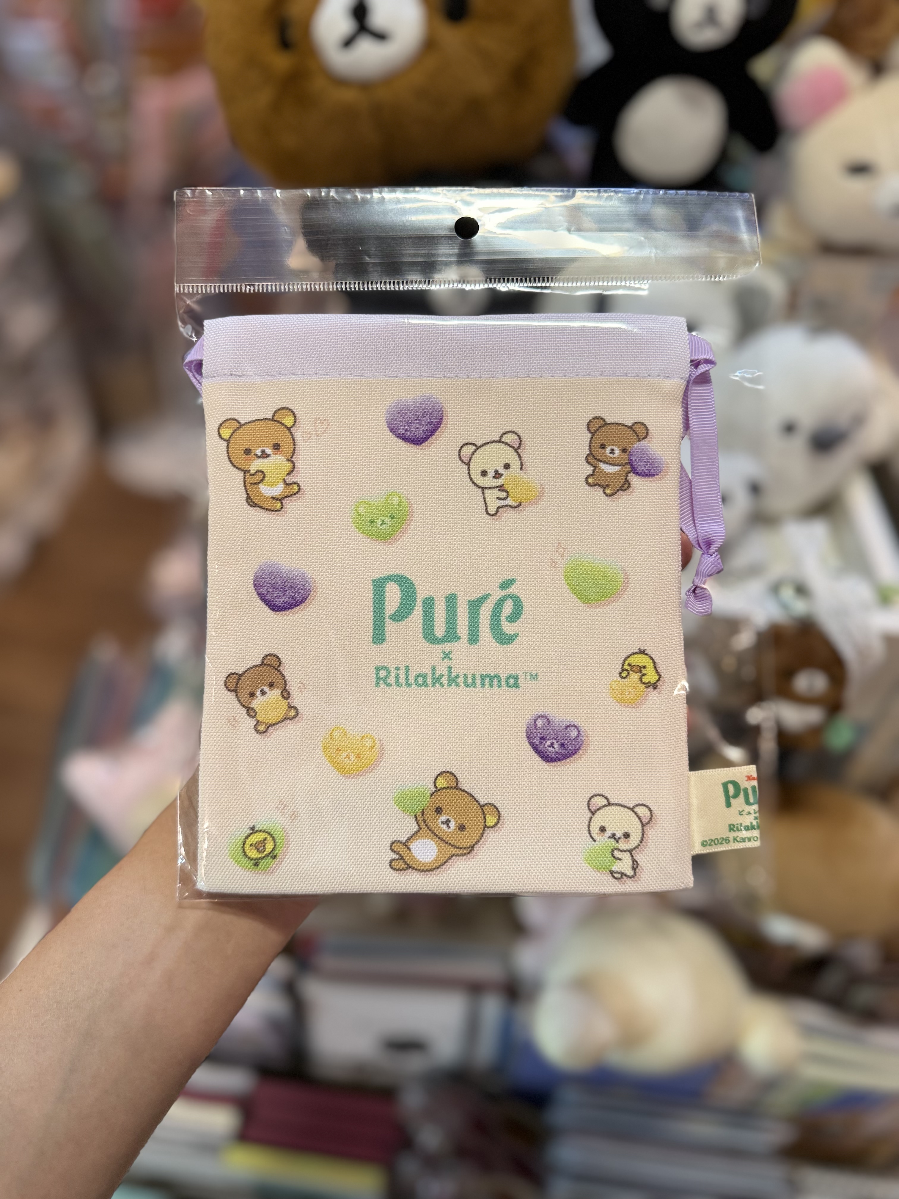 《現貨》全新loft 限定puregumi x rilakkuma 索袋
