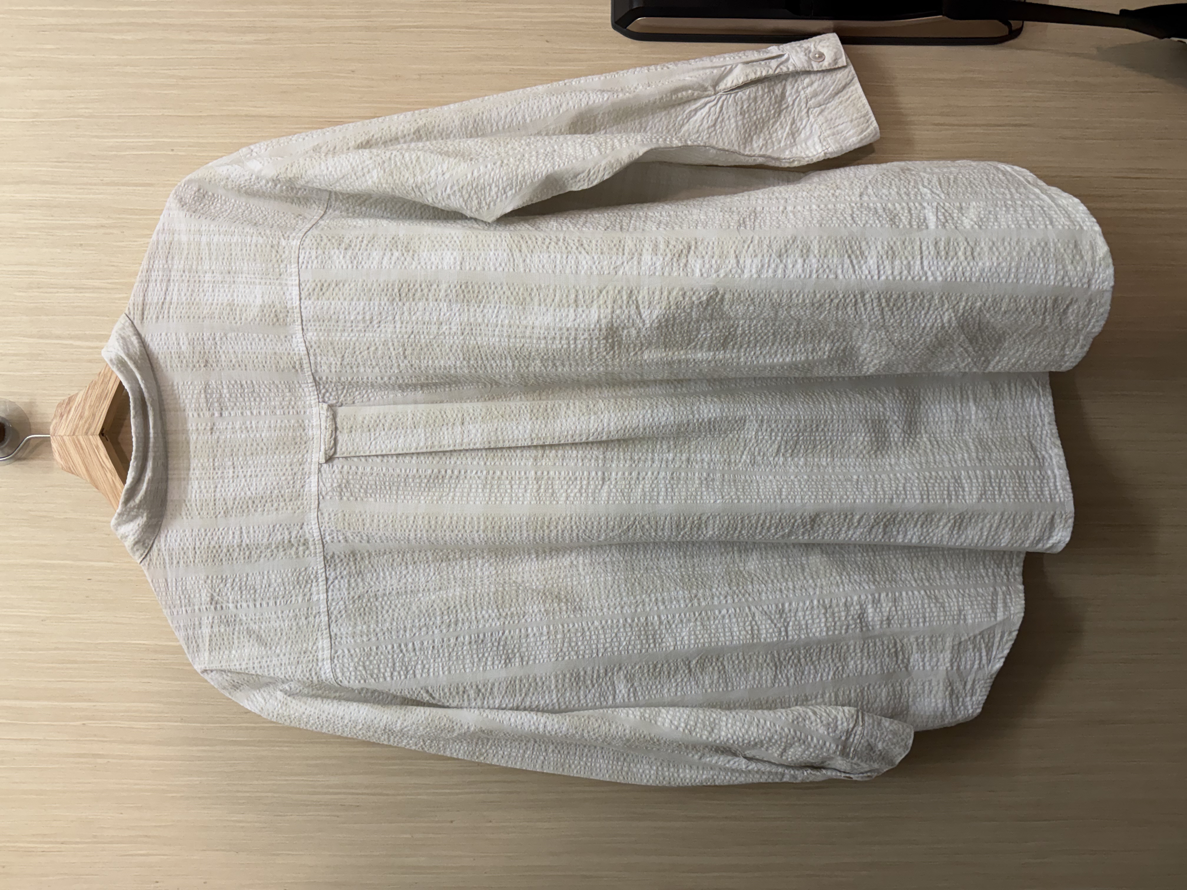 免熨暗格紋恤衫