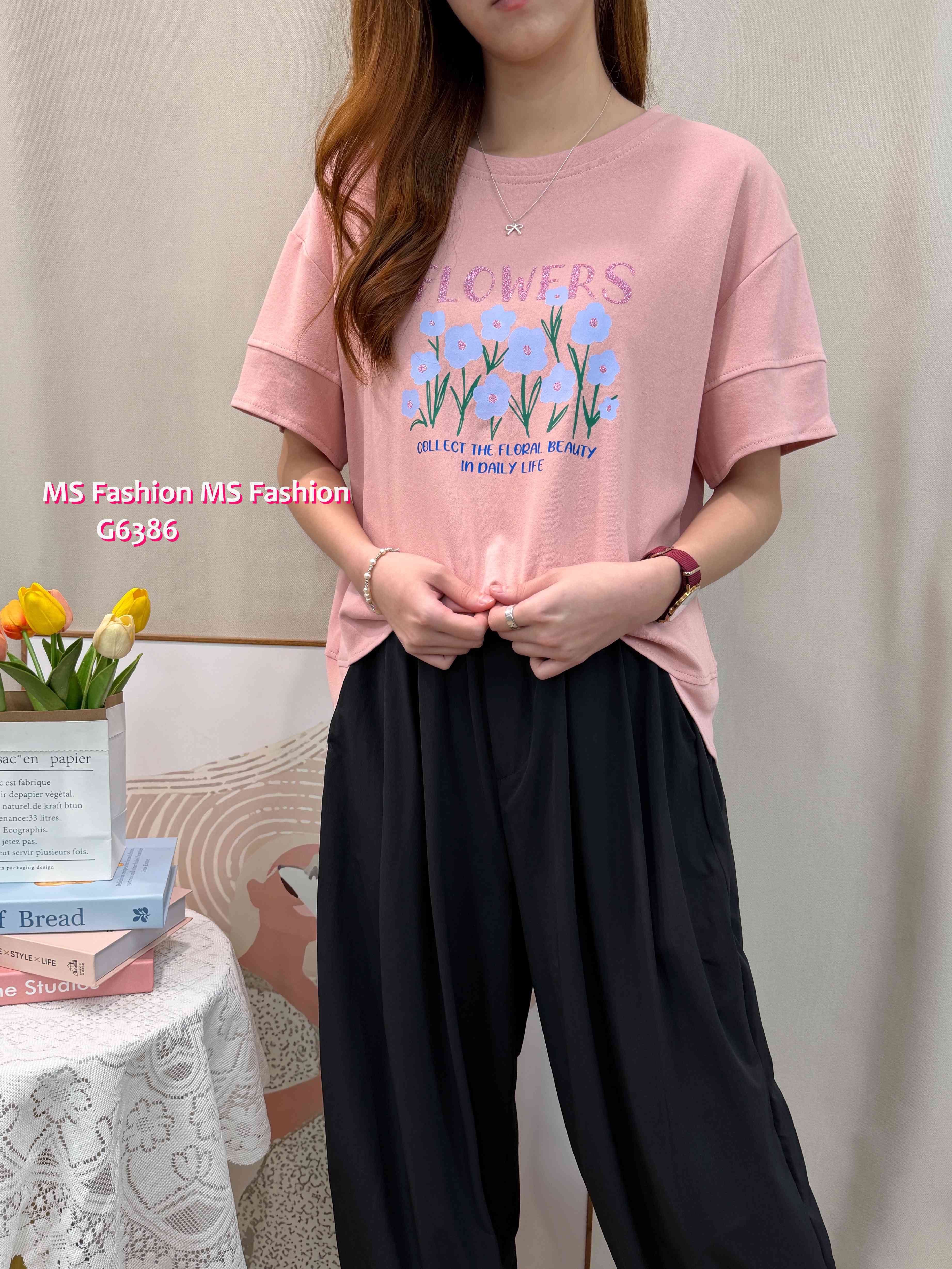 G6386 靚色花花top