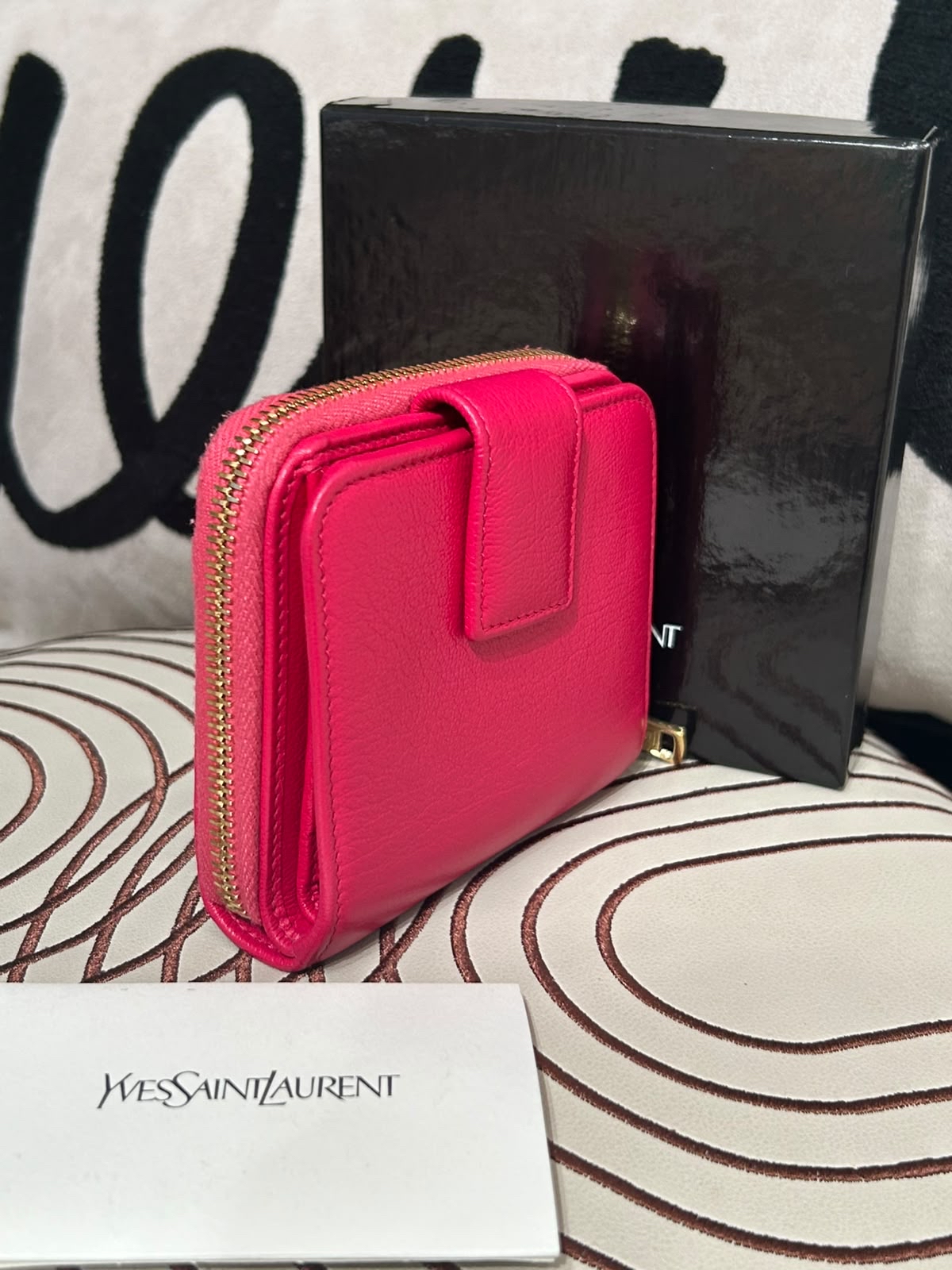 Saint laurent WALLET ✅BOX ✅BOOKLET 100%Authentic,95%new 