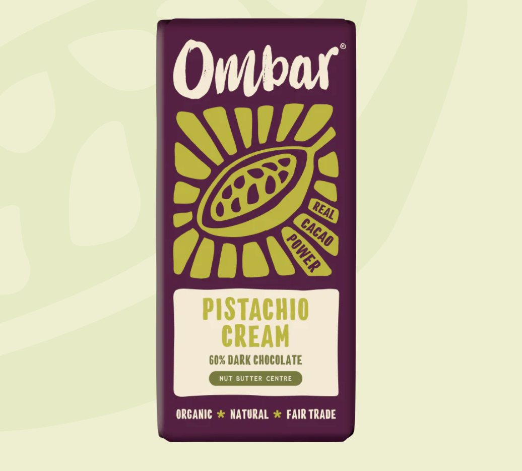 Ombar 有機開心果生機朱古力(60%可可) Pistachio Centre Raw Chocolate (70g)