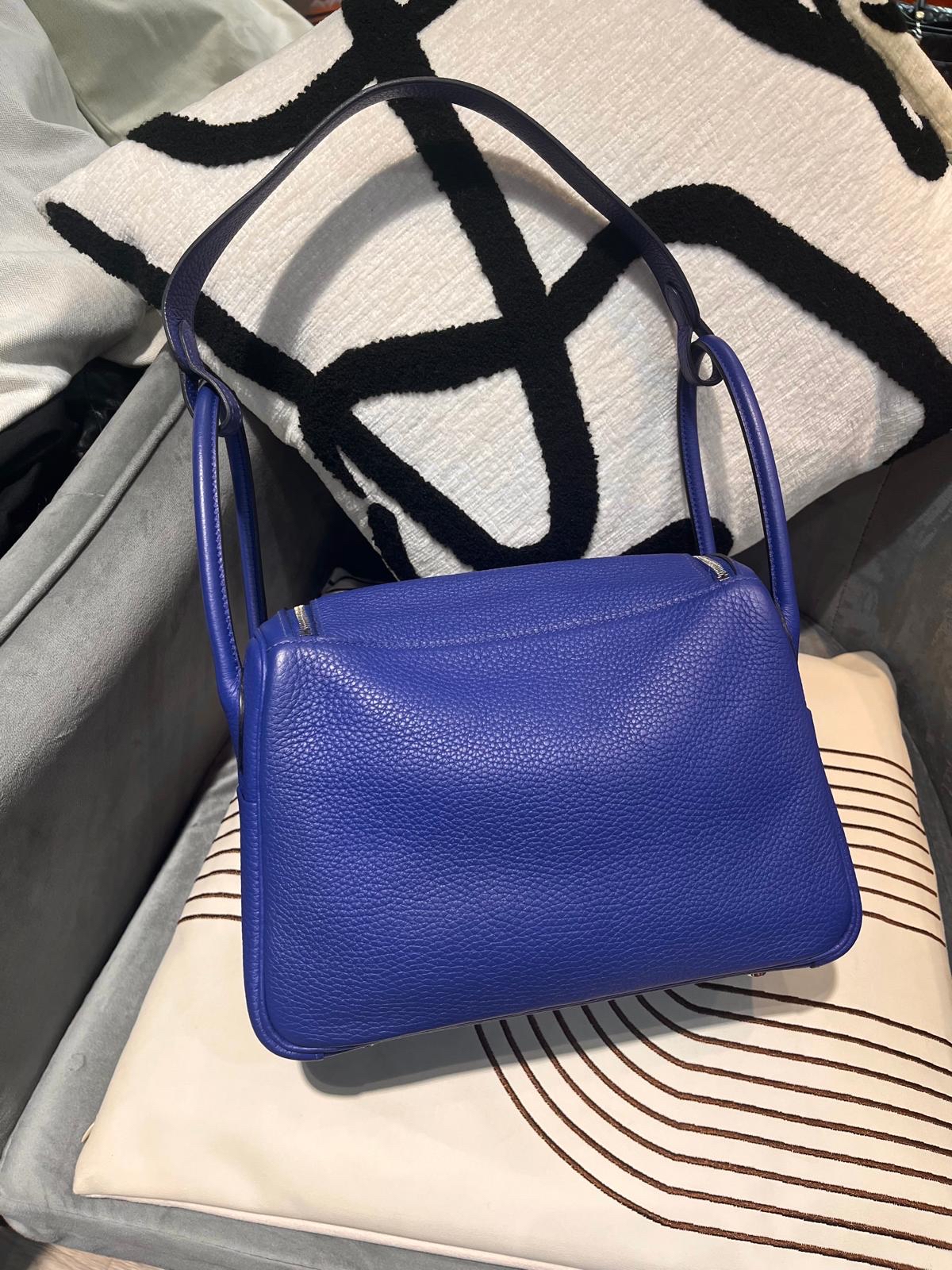 Hermes Lindy 26 Stamp A 電光藍 100%Authentic, 98%New ☑️Dust bag