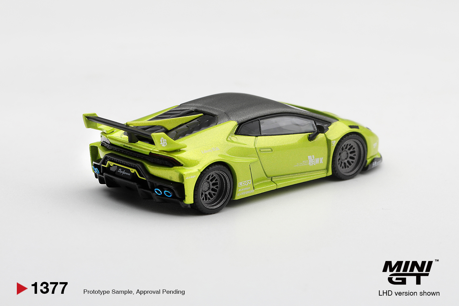 Pre Order - MINI GT ( MGT01377-R ) Lamborghini Huracán LB★WORKS Lime Metallic / MINIGT 預訂優惠價 Pre-Order Price: HK$89