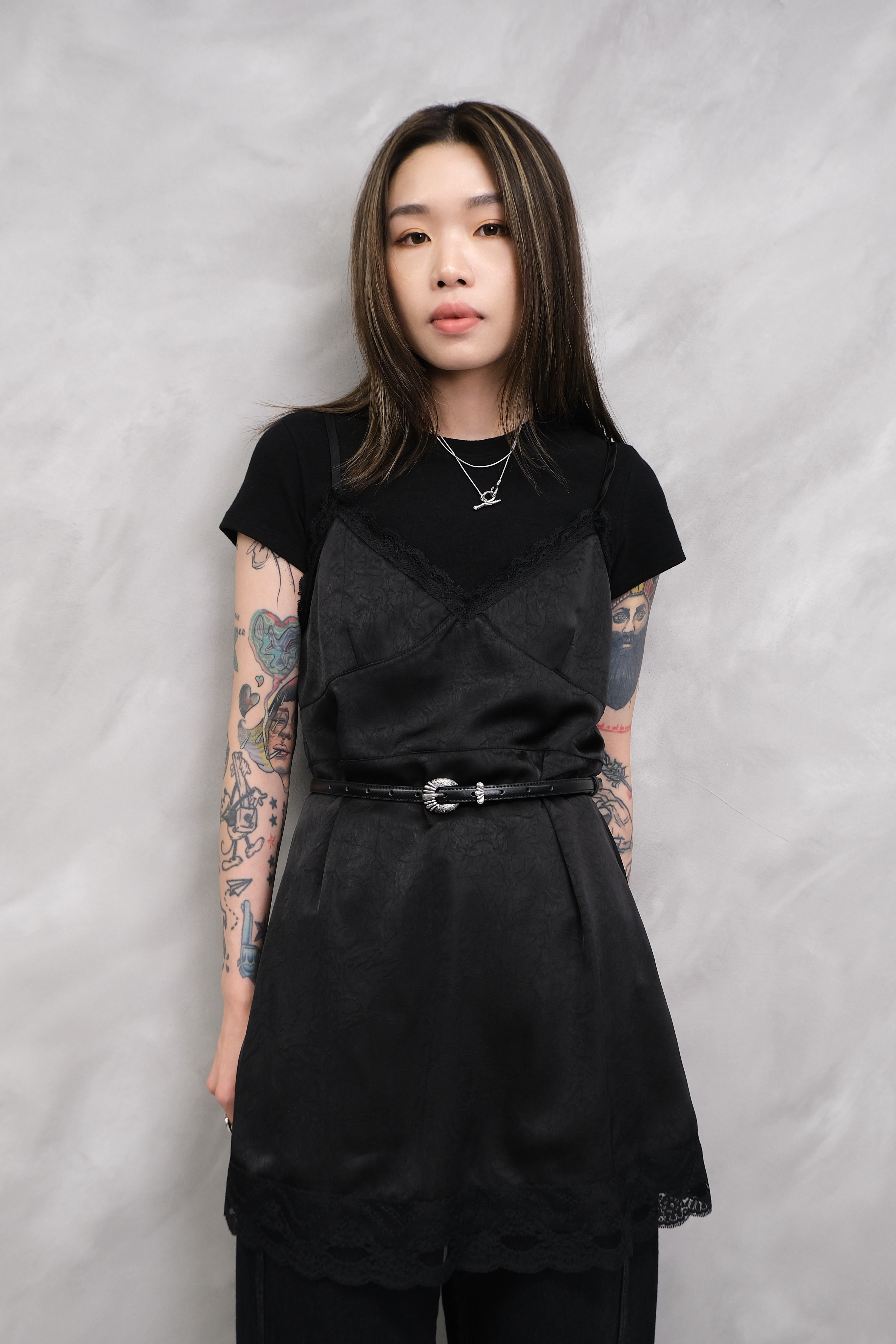 Lace layered one piece #op14