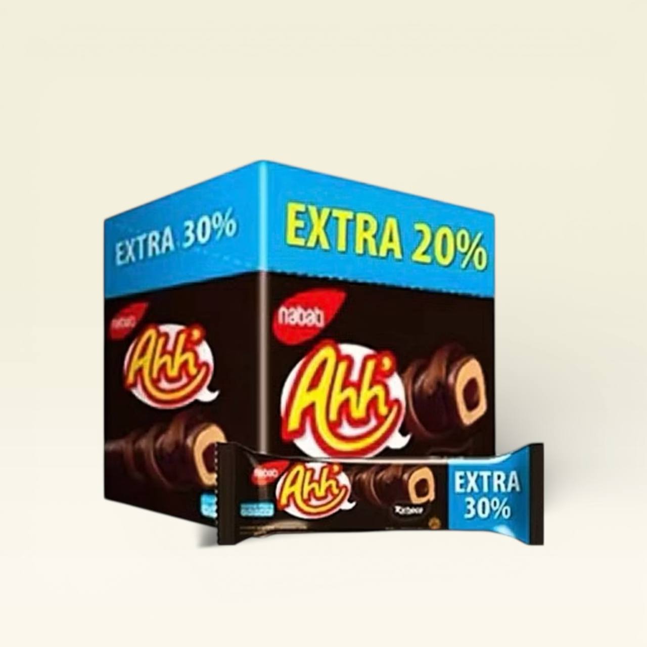(AHH /Short) 20pcs x6.5g Nabati Richeese Richoco Ahh' Extra 20% [Cheese / Chocolate]