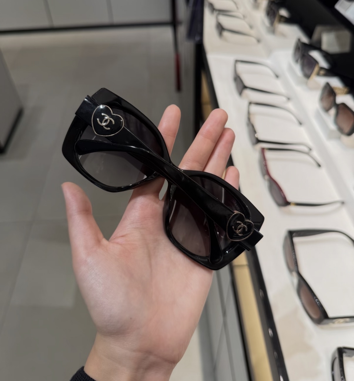 現貨價❤️Chanel 琺瑯心心🤍太陽眼鏡