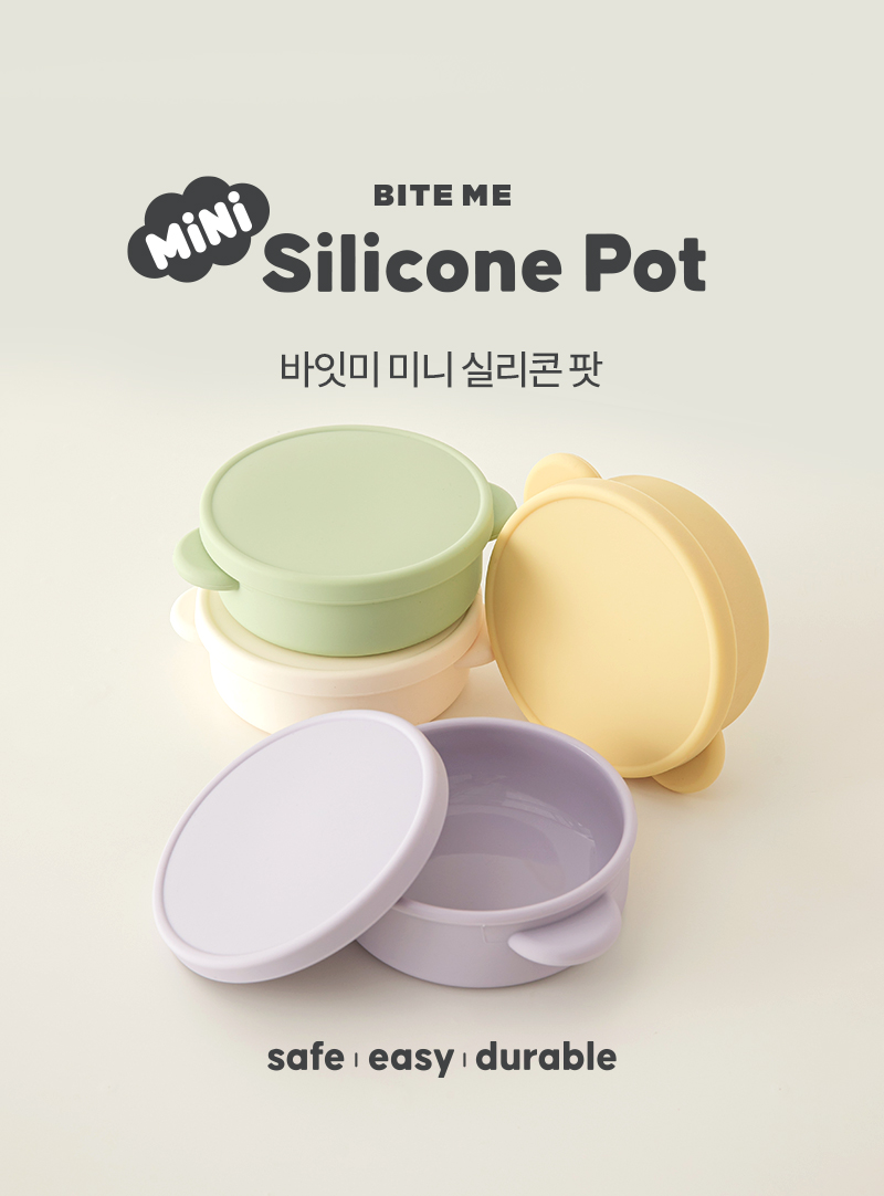 Bite Me 🇰🇷 迷你鉑金矽膠便攜碗 (4色)