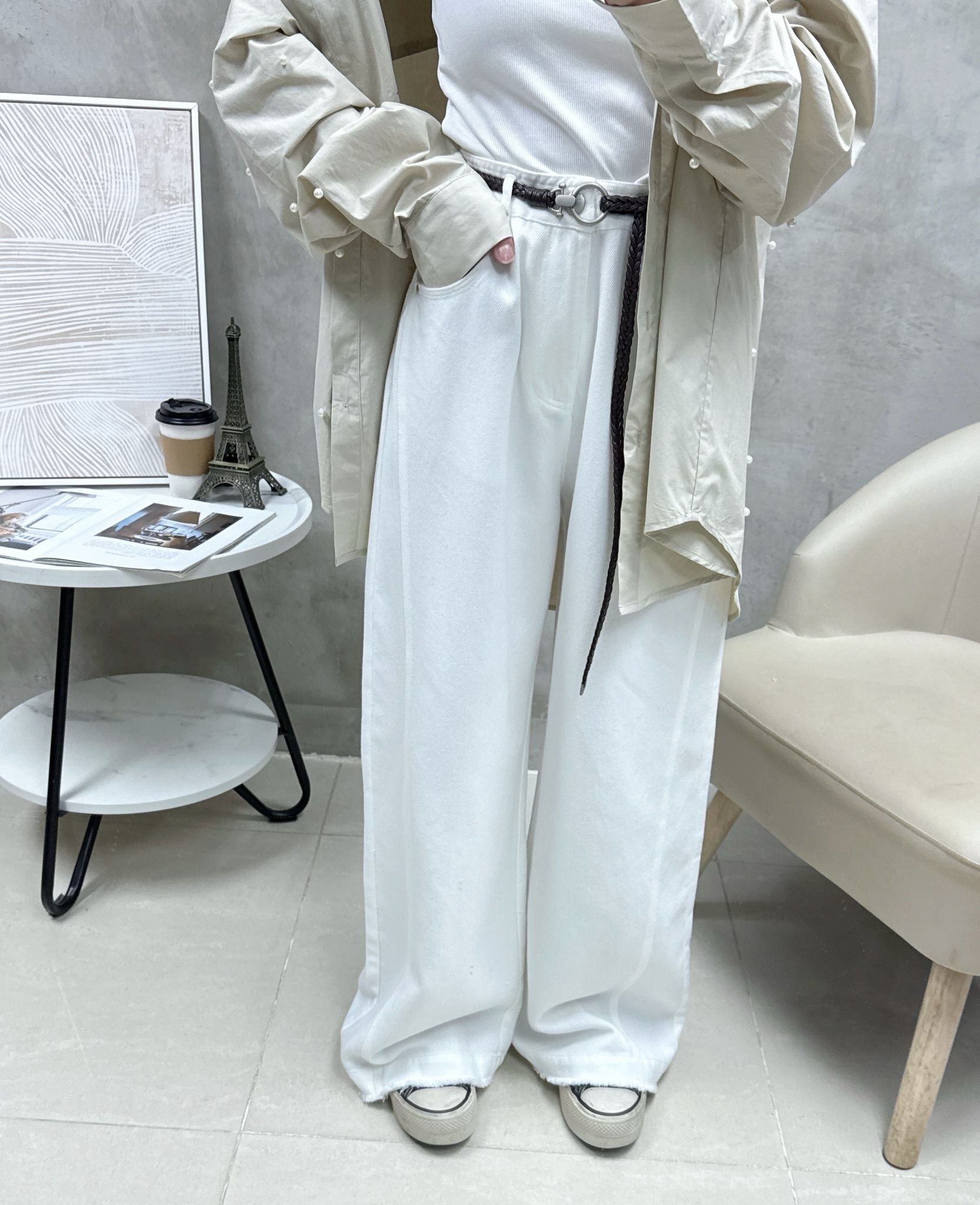 C02 蘇蘇腳連Belt牛仔褲