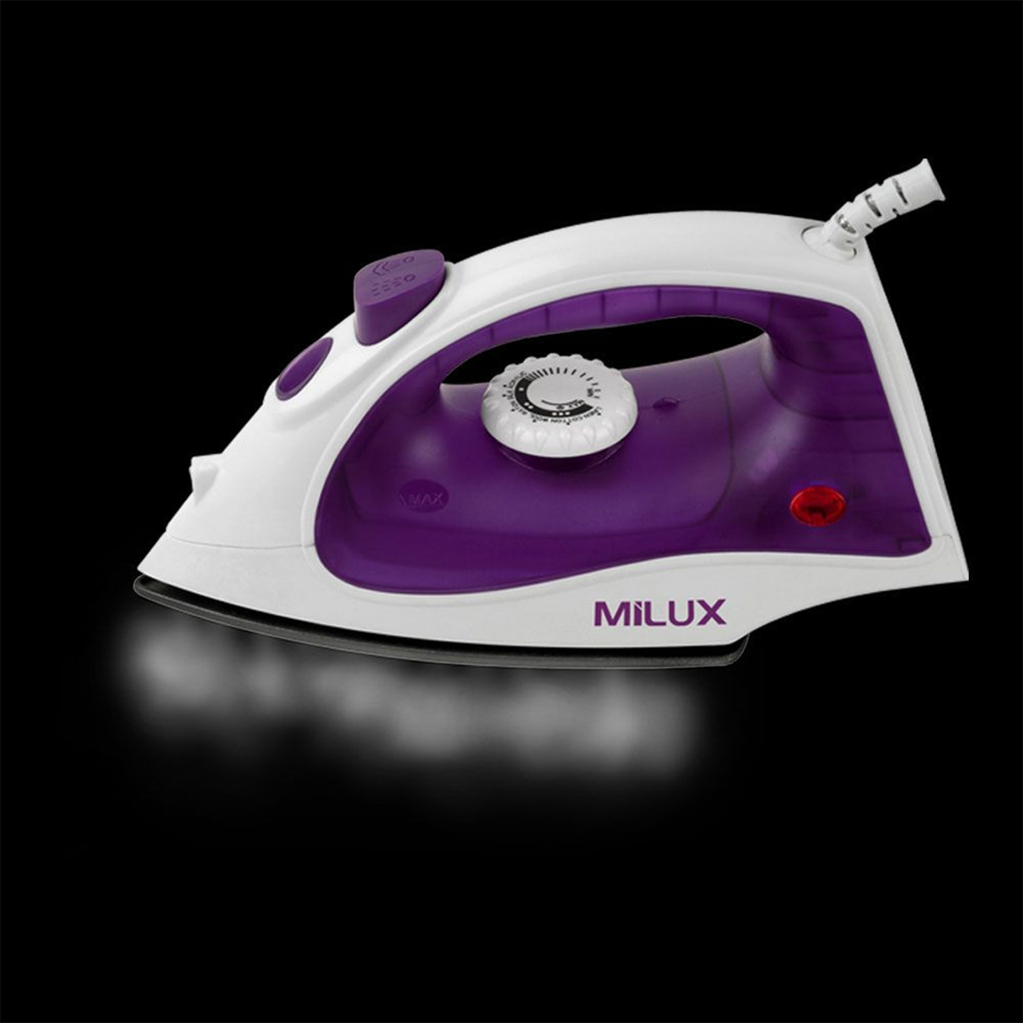 Milux 1200W Non-Stick Dry Iron (MDI-1300)