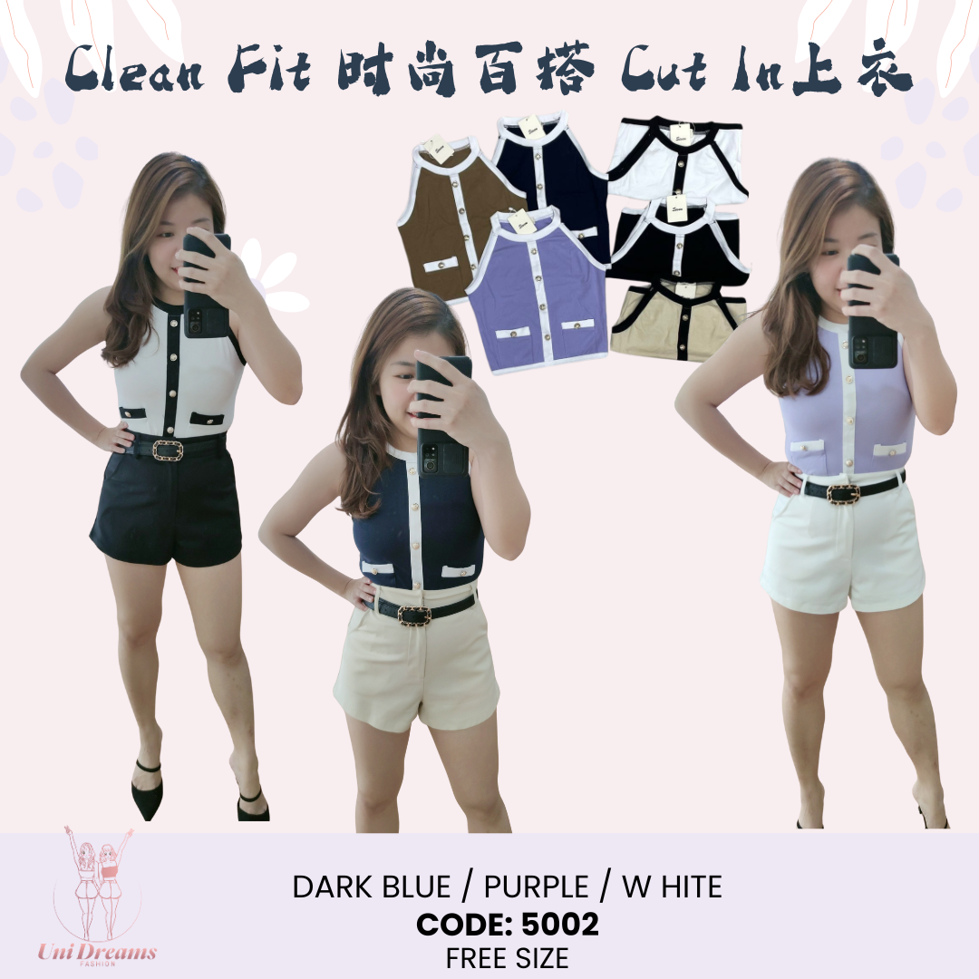 5002 Seven Clean Fit 气质时尚百搭 Cut In上衣 (Cut In Top)