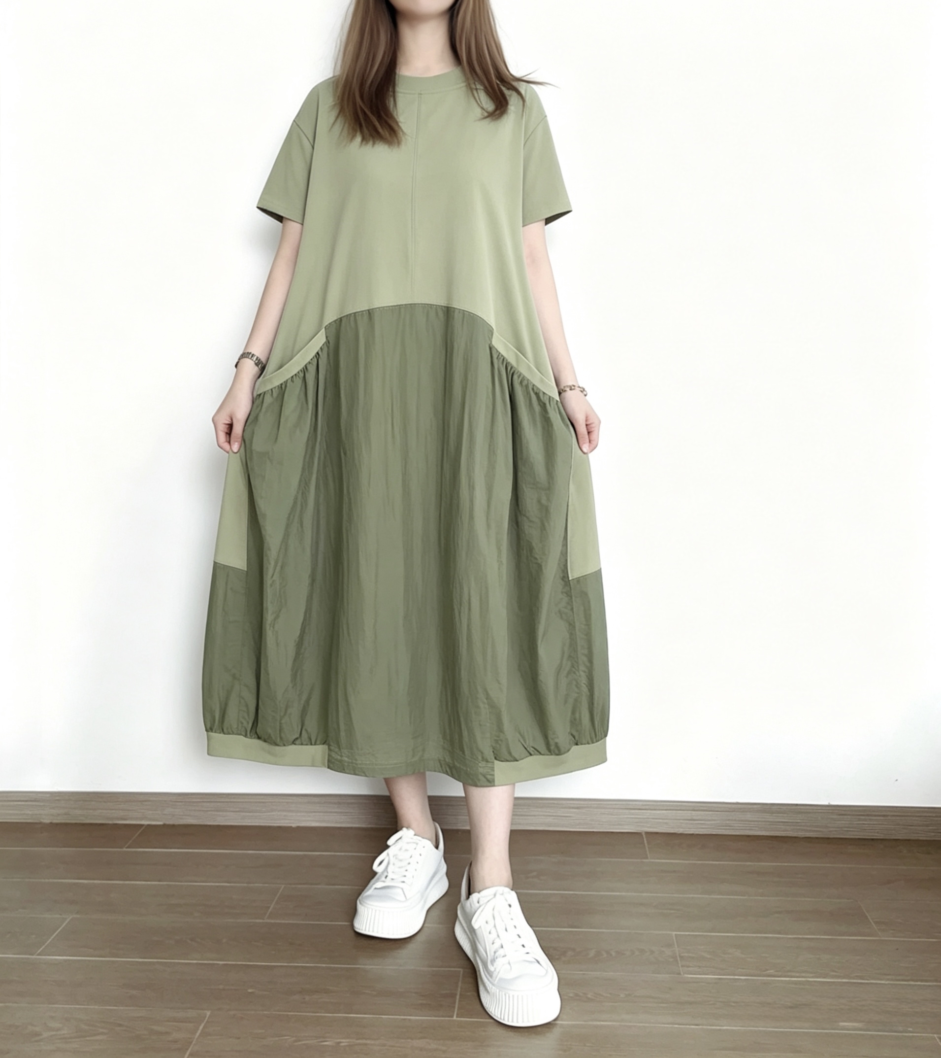 🌼春夏優惠🍀 拼色大口袋Ops