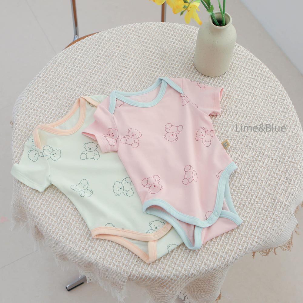 Lime Bear Baby Suit