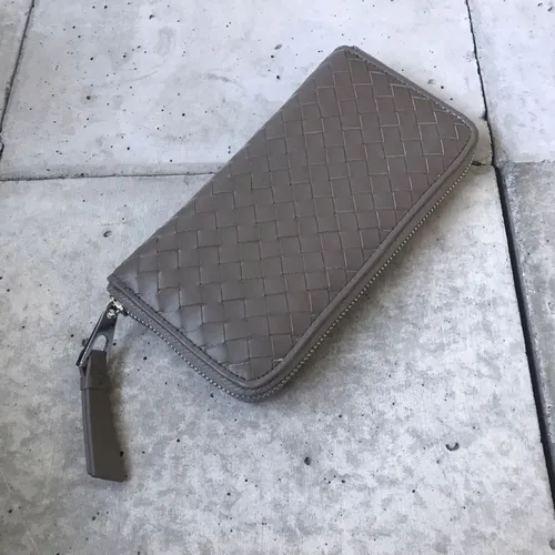 日本🇯🇵品牌織皮牛皮拉鏈長銀包👛現貨✈️