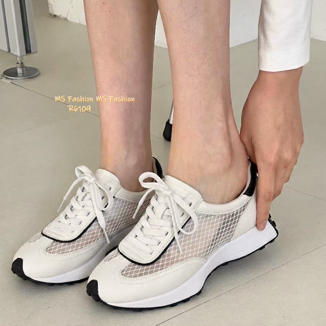R6109 韓國🇰🇷真皮拼網料sneakers