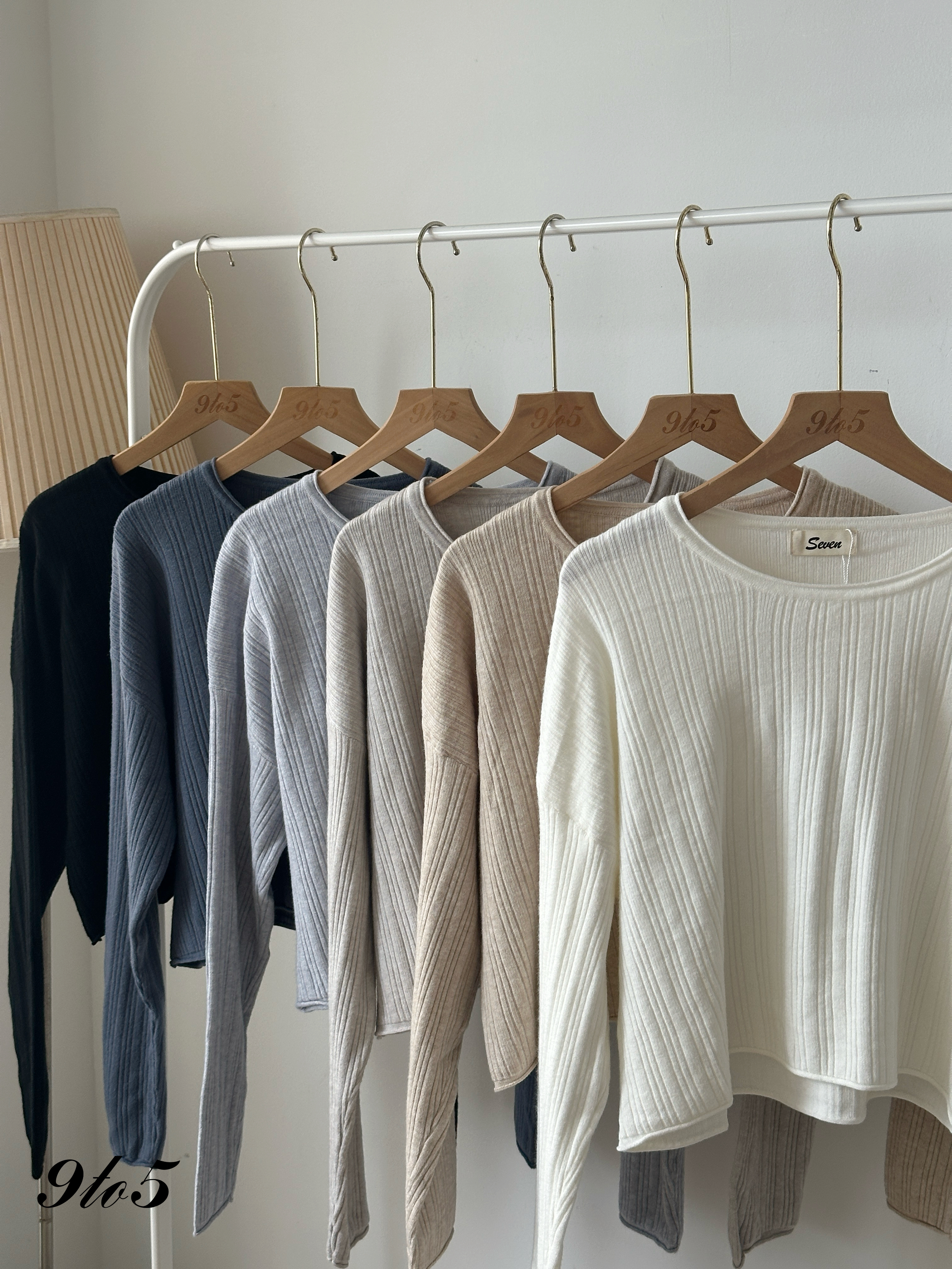 T4130 Long Sleeve Knit Top - 6 Colors 