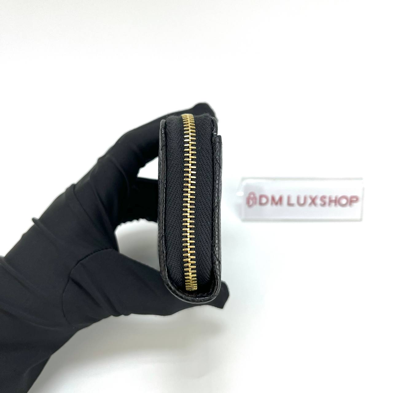 Chanel Classic Black Caviar Zipped Coin Purse (Microchip)