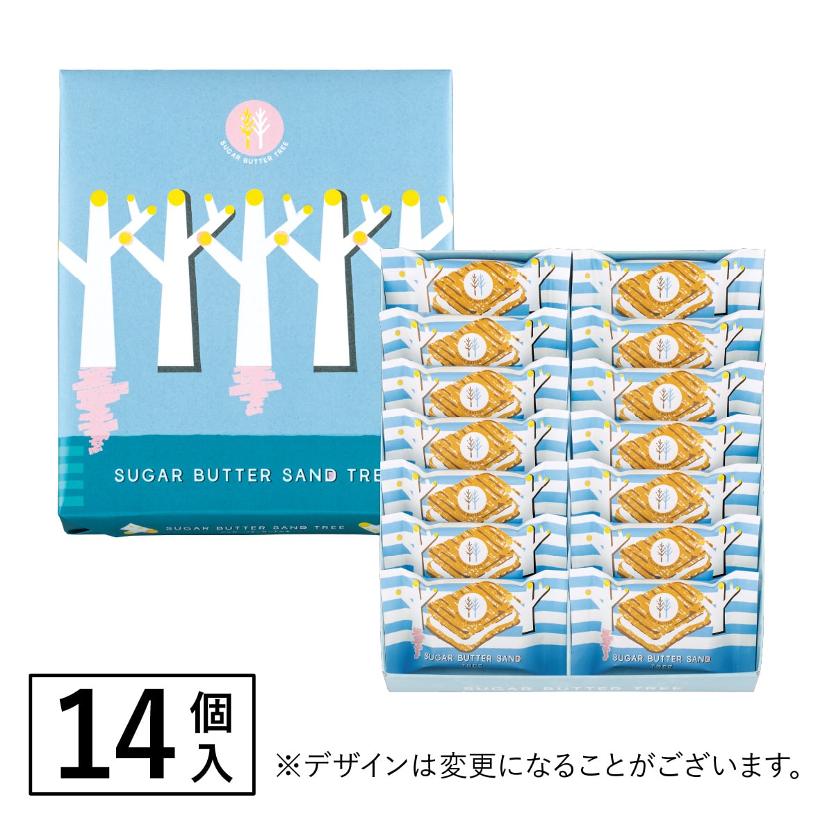 日本Sugar Butter Tree 招牌糖烤牛油 夾心酥餅禮盒 (1盒14件)