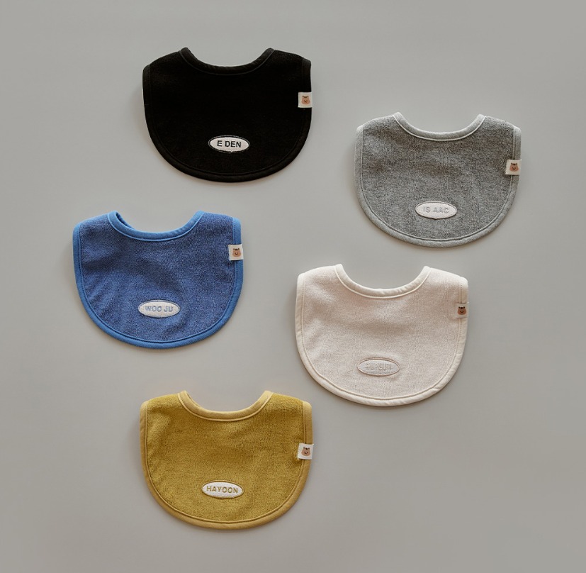 DOTTODOT 果凍標籤毛圈布系列-姓名訂製款寶寶專屬圍嘴