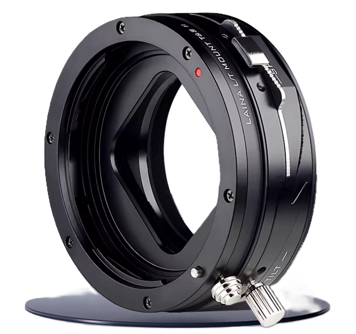 LAINA Lens Mount Double Adapter, Olympus Zuiko (OM) 35mm SLR Lens And Canon EOS (EF / EF-S) D/SLR Lens To Leica L-Mount Alliance (TL/SL) Mirrorless Cameras Tilt & Shift II 移軸、平移金屬接環