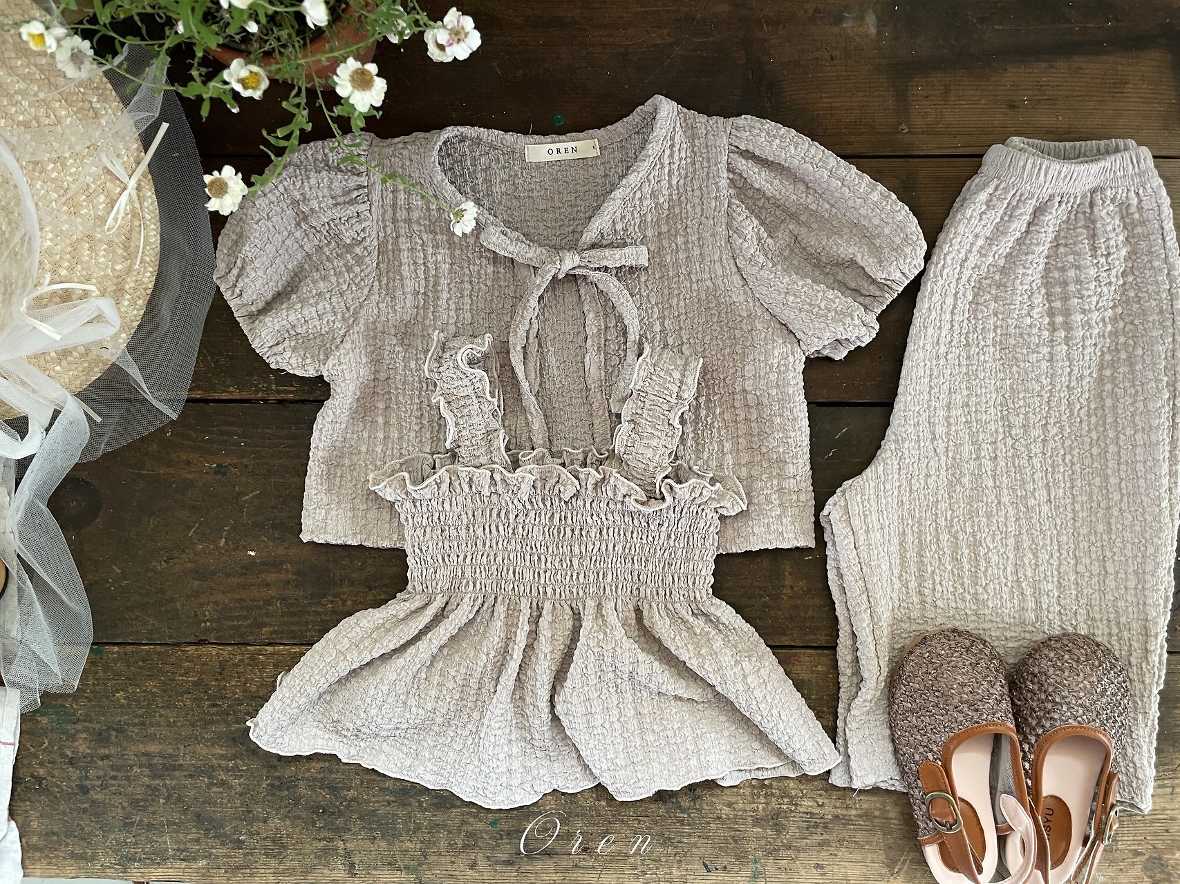 🇰🇷oren set（背心+外套+長褲）親子