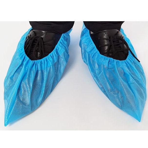 Anti Skid Printed & Non Printed Disposable non woven & EXTRA LARGE Size & CPE waterproof shoe cover - 100pcs per pack
